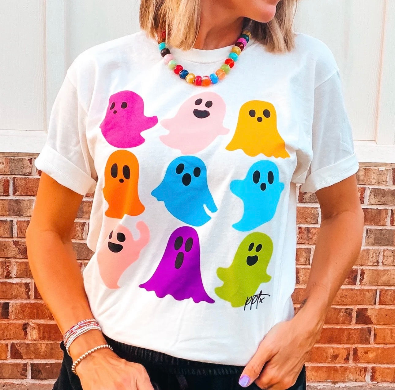 *PREORDER* COLORFUL GHOST GRAPHIC TEE