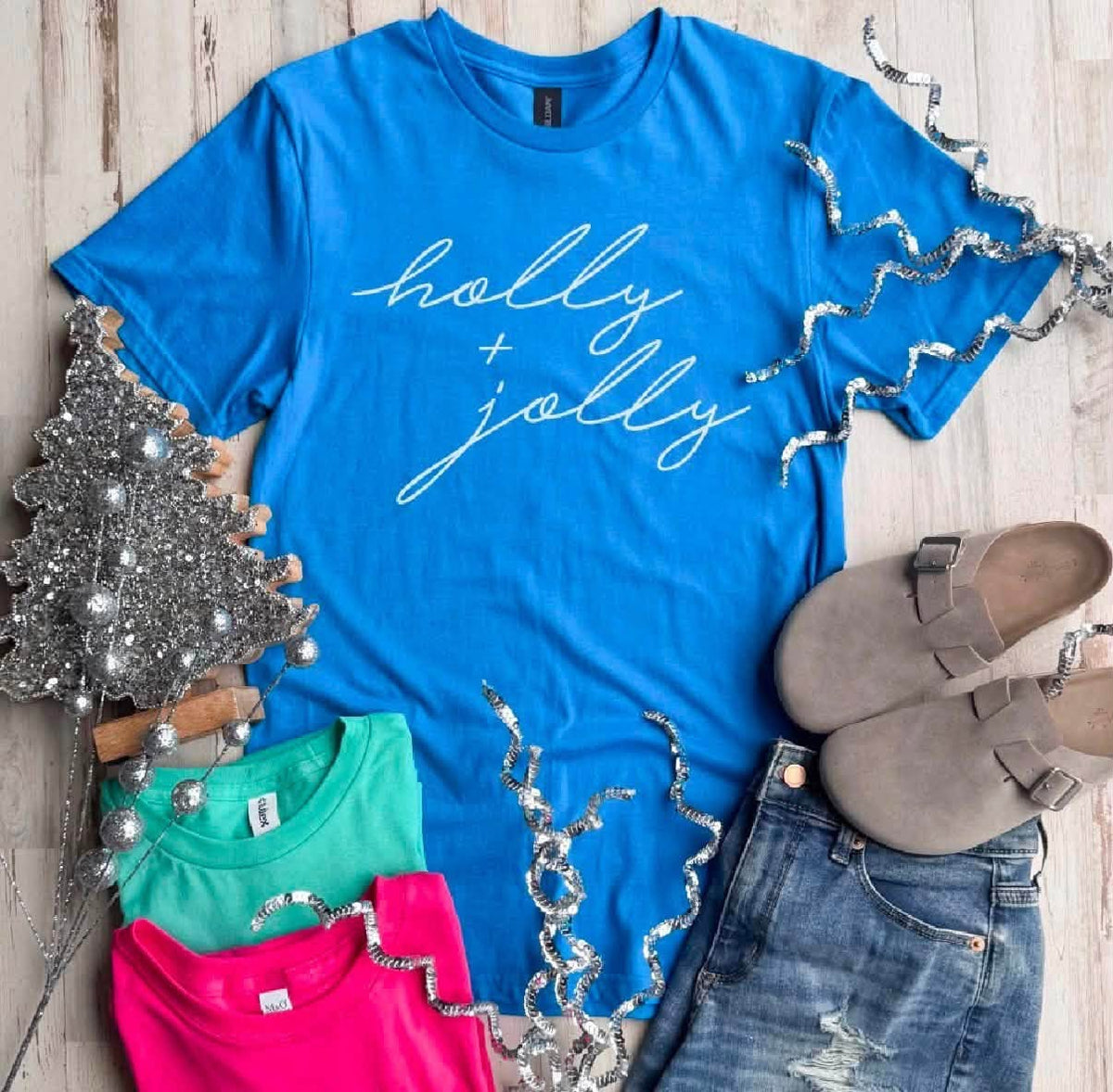 *PREORDER* HOLLY + JOLLY TEE - THREE COLORS