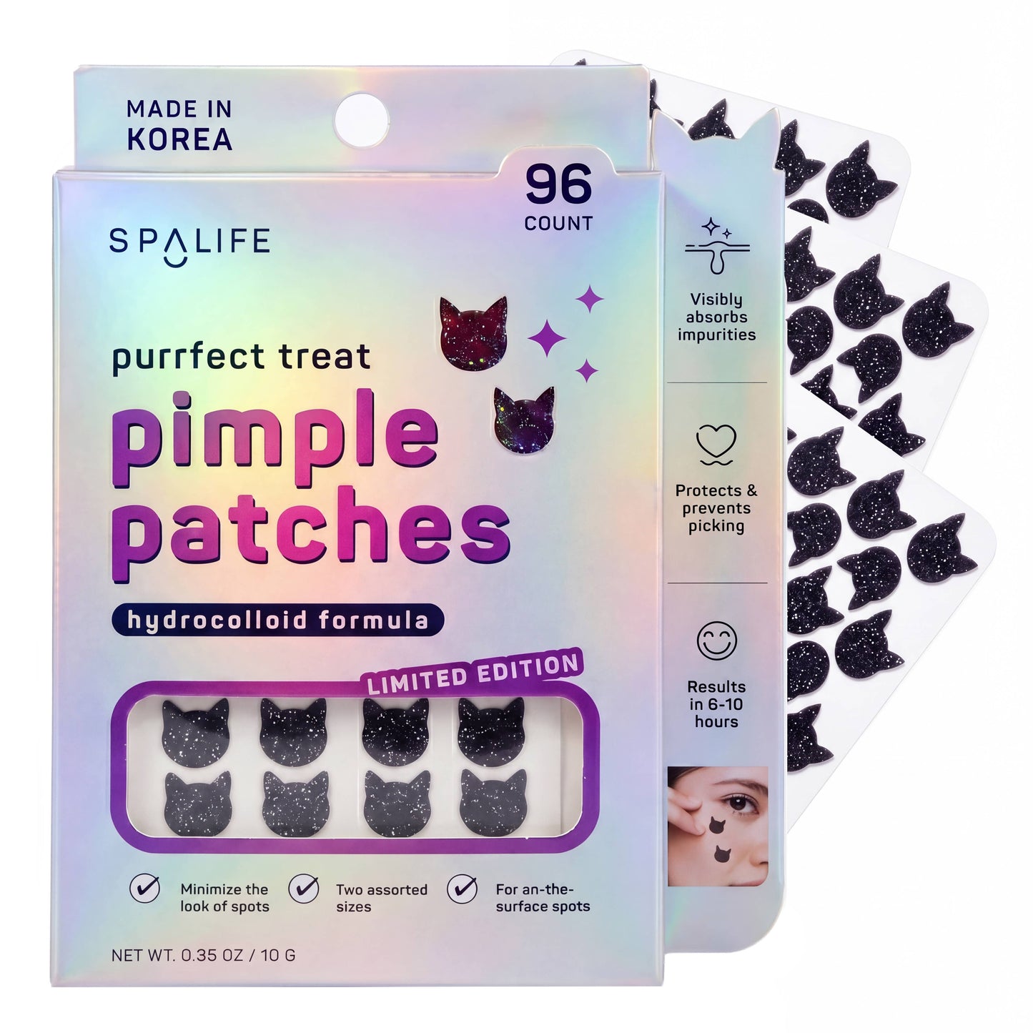 Purrrfect-Treat Hydrocolloid Halloween Pimple Patches