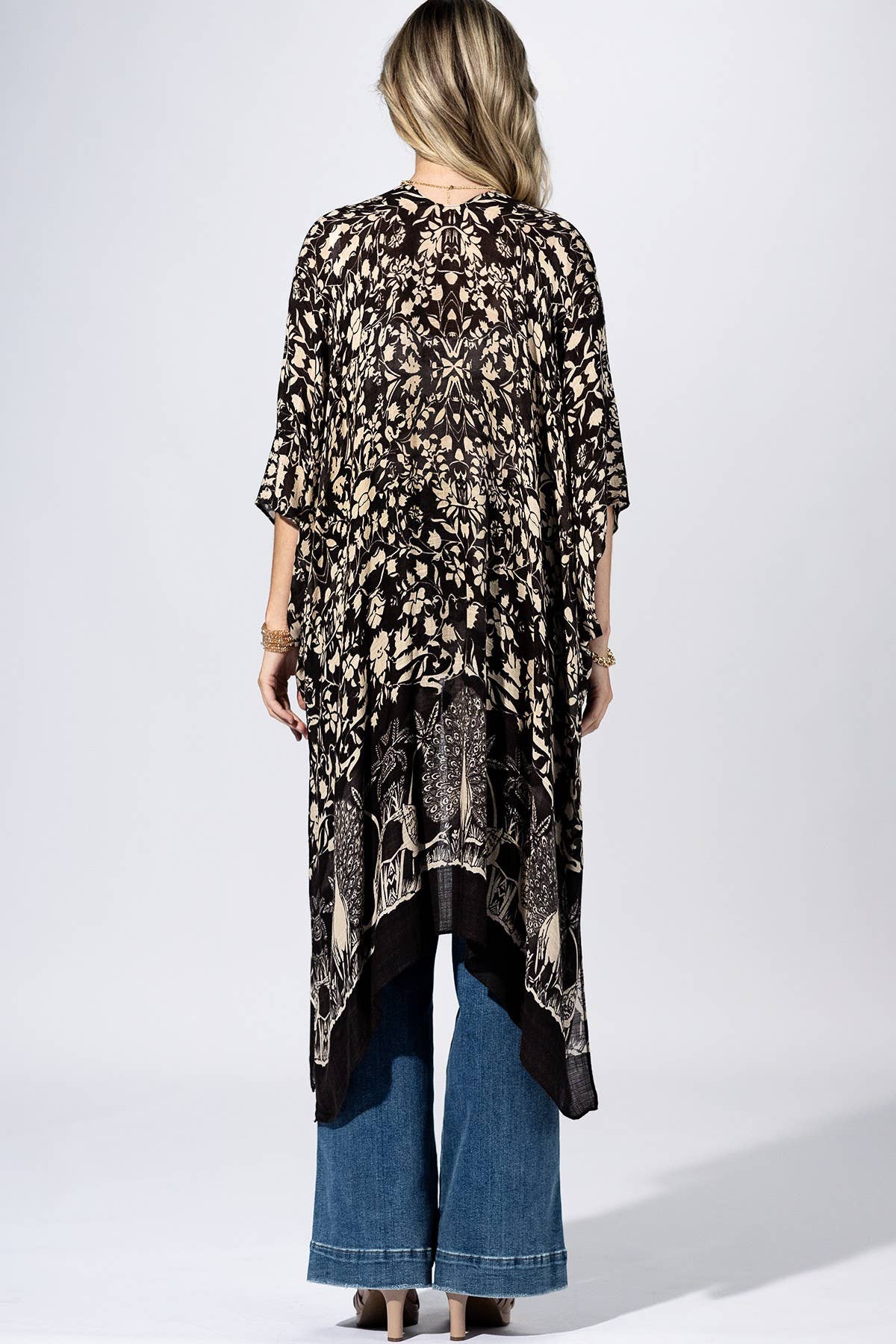 PATCHWORK PAISLEY VISCOSE KIMONO