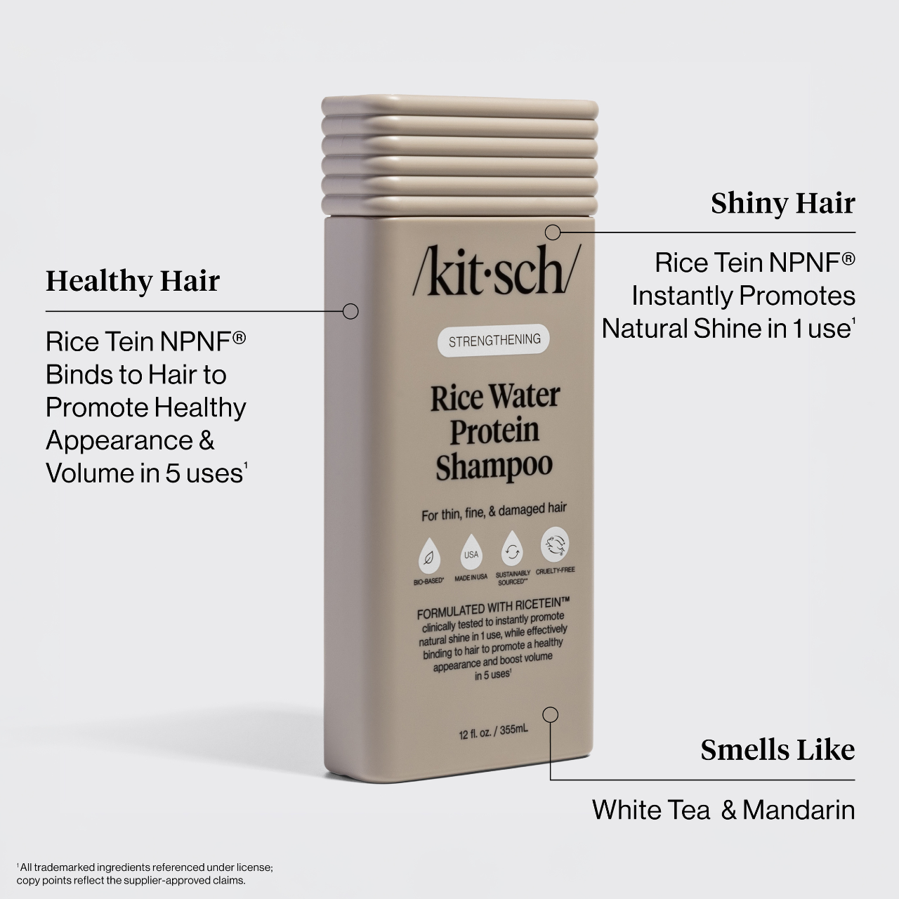 KITSCH STRENGTHENING RICE WATER SHAMPOO & CONDITIONER COMBO