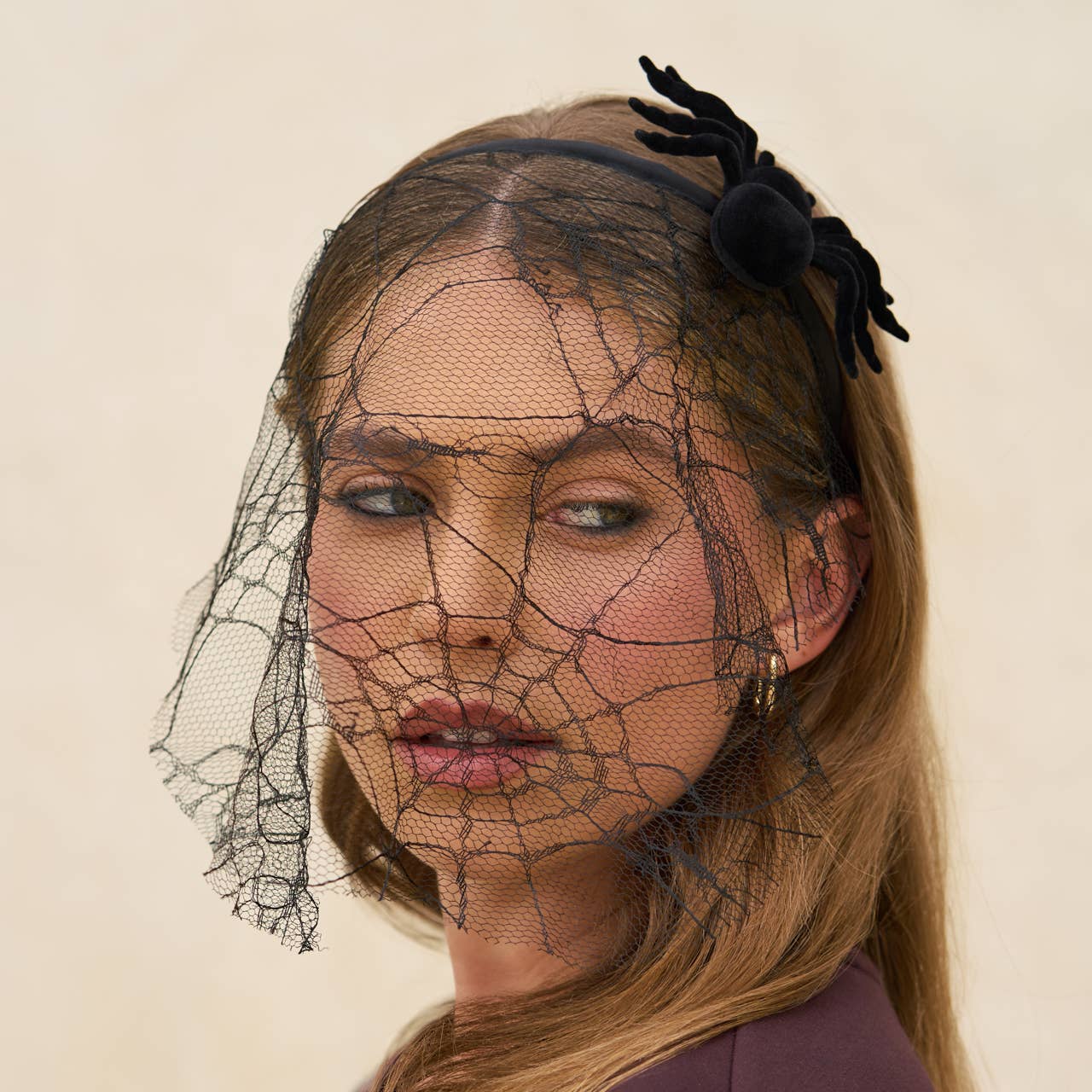 KITSCH VEIL HEADBAND - SPIDERWEB