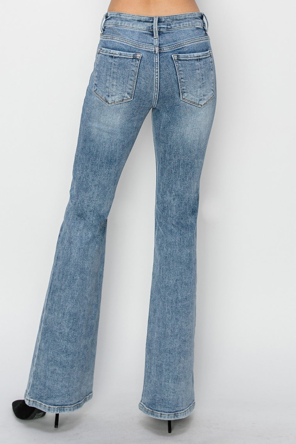 RISEN MID RISE BOOTCUT JEANS