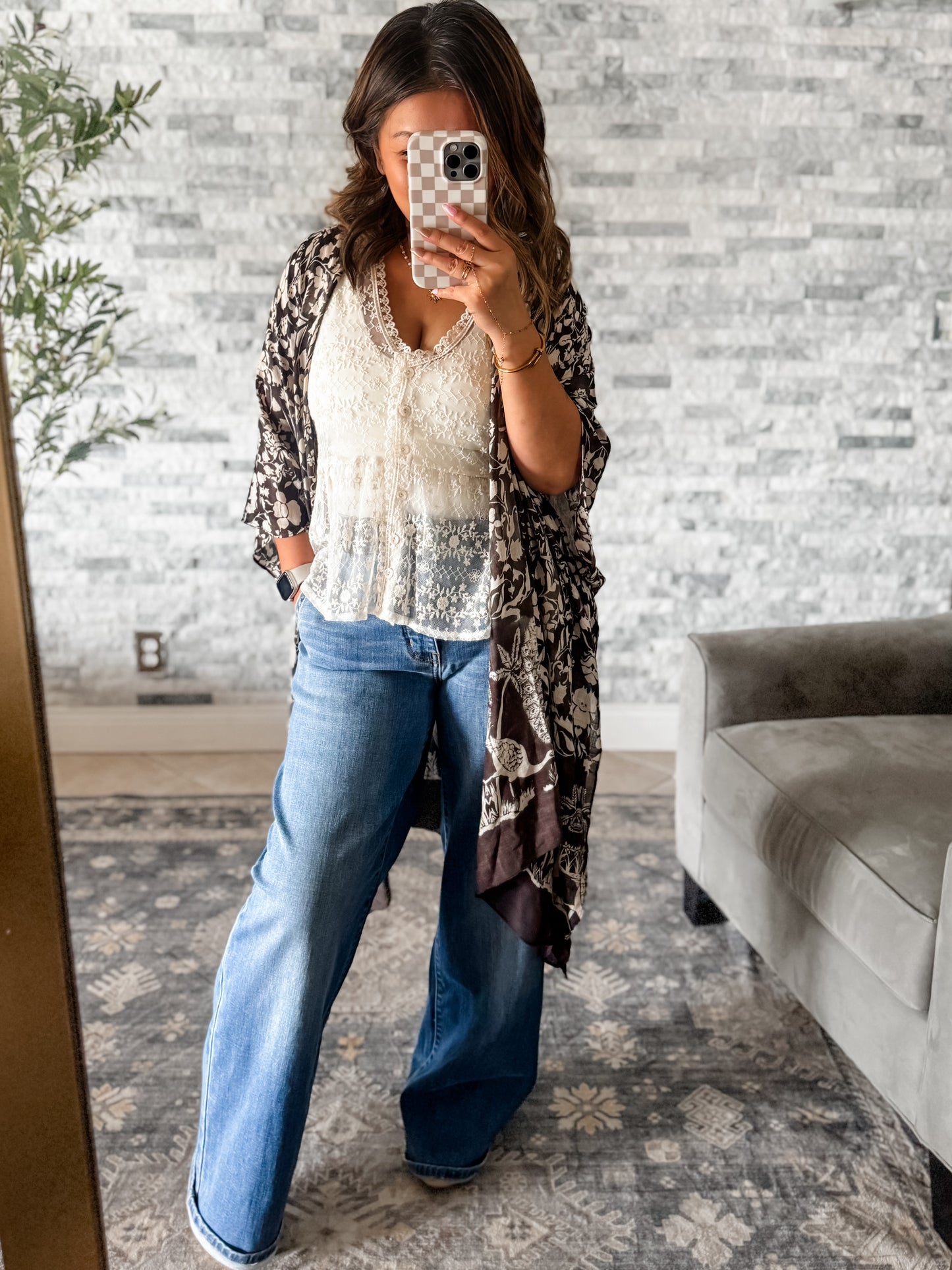 PATCHWORK PAISLEY VISCOSE KIMONO