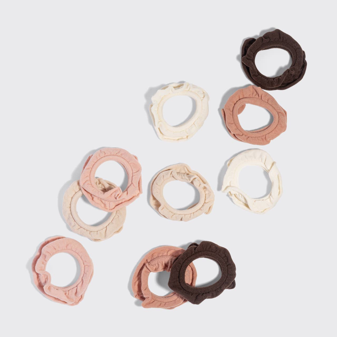 KITSCH PETAL HAIR ELASTICS - 10 PC SET