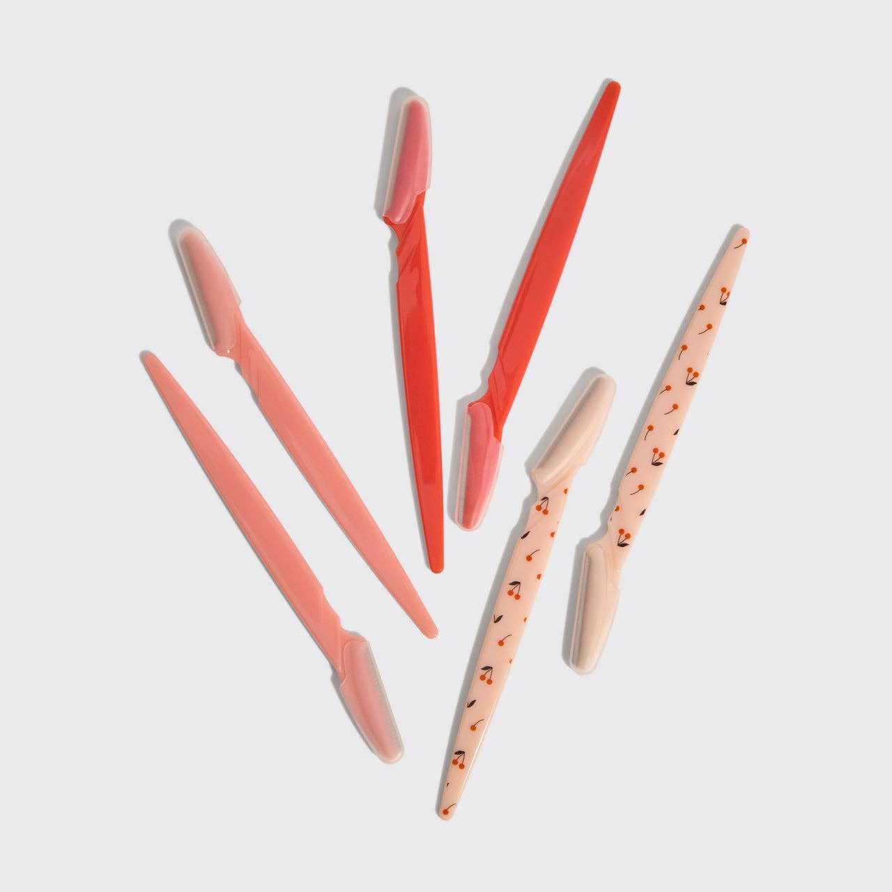KITSCH CHERRY RECYCLED PLASTIC DERMAPLANERS - 6 PC SET