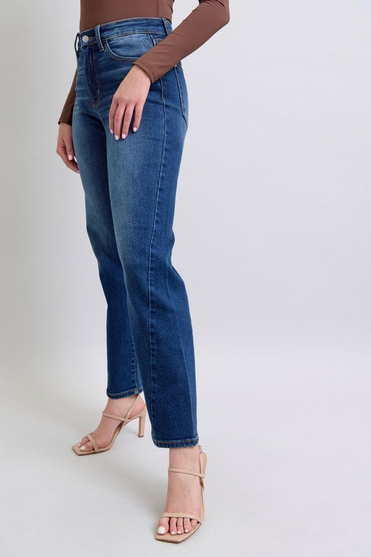 JUDY BLUE SLANTED SIDE SEAM STRAIGHT LEG JEANS