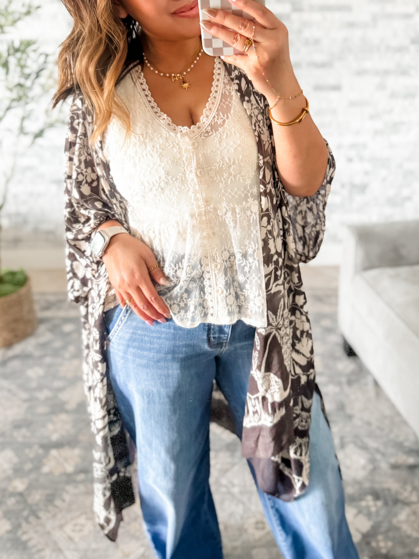 PATCHWORK PAISLEY VISCOSE KIMONO