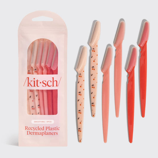 KITSCH CHERRY RECYCLED PLASTIC DERMAPLANERS - 6 PC SET