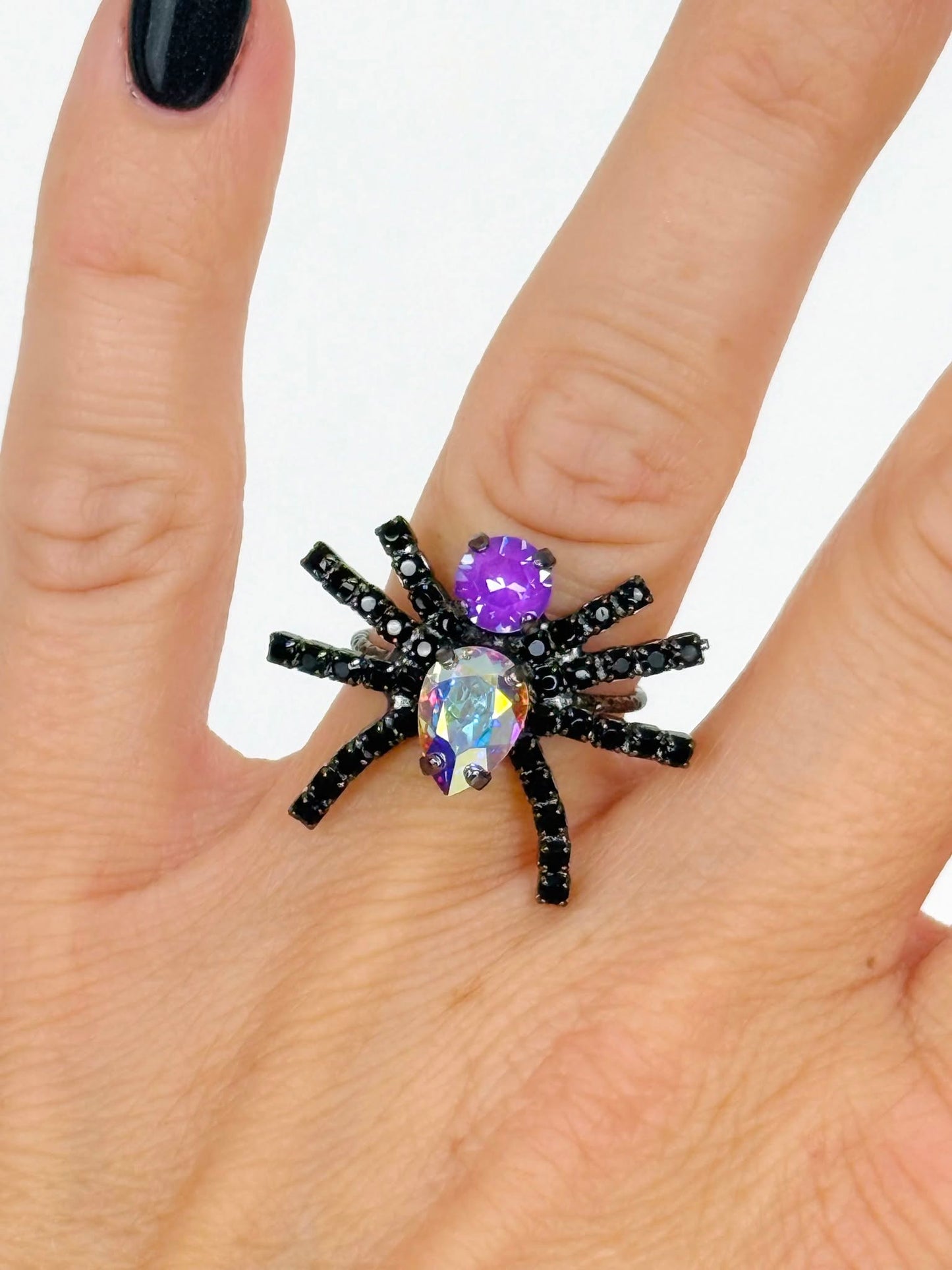 THE ITSY BITSY SPIDER SWAROVSKI RING