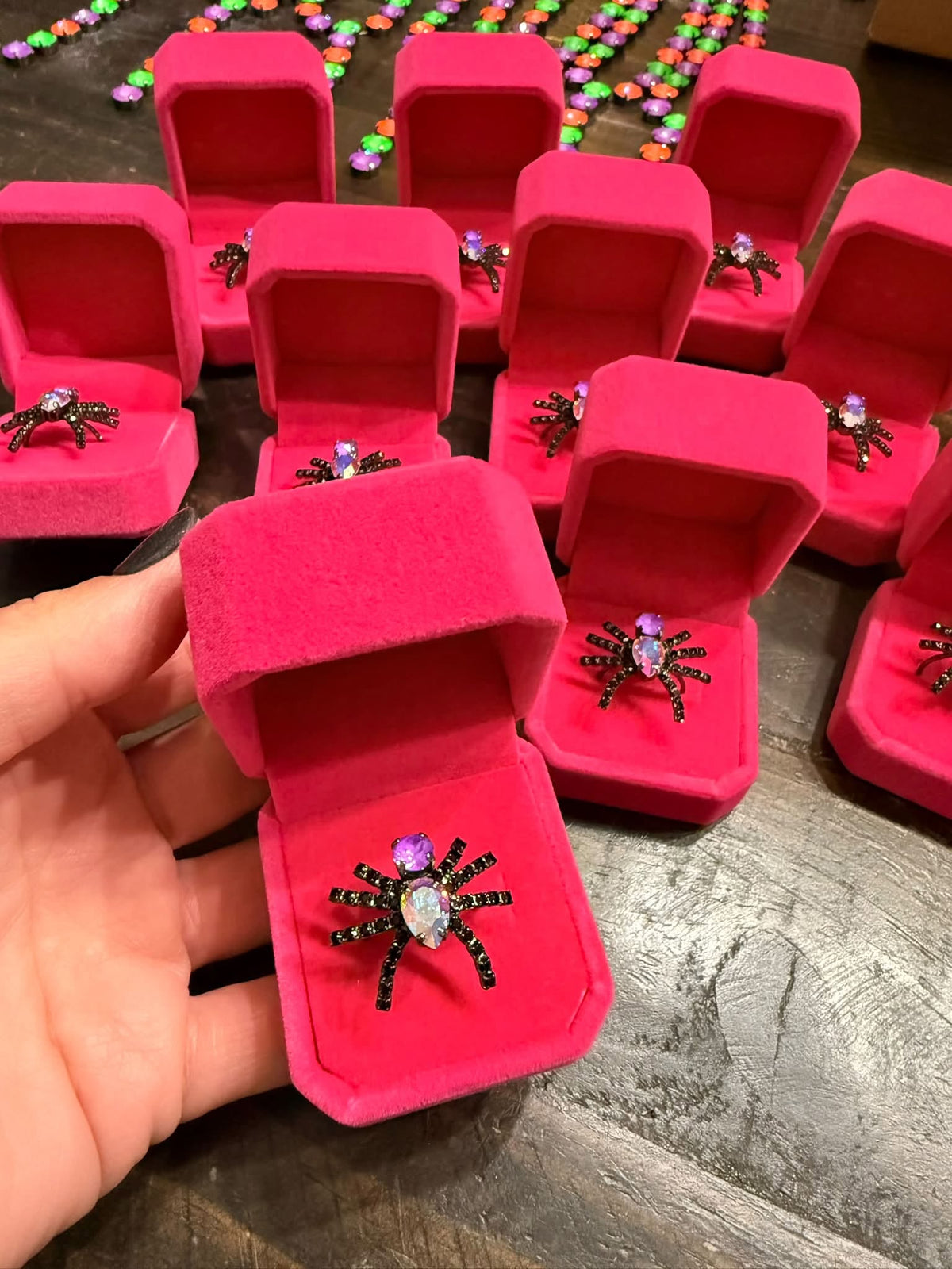 THE ITSY BITSY SPIDER SWAROVSKI RING