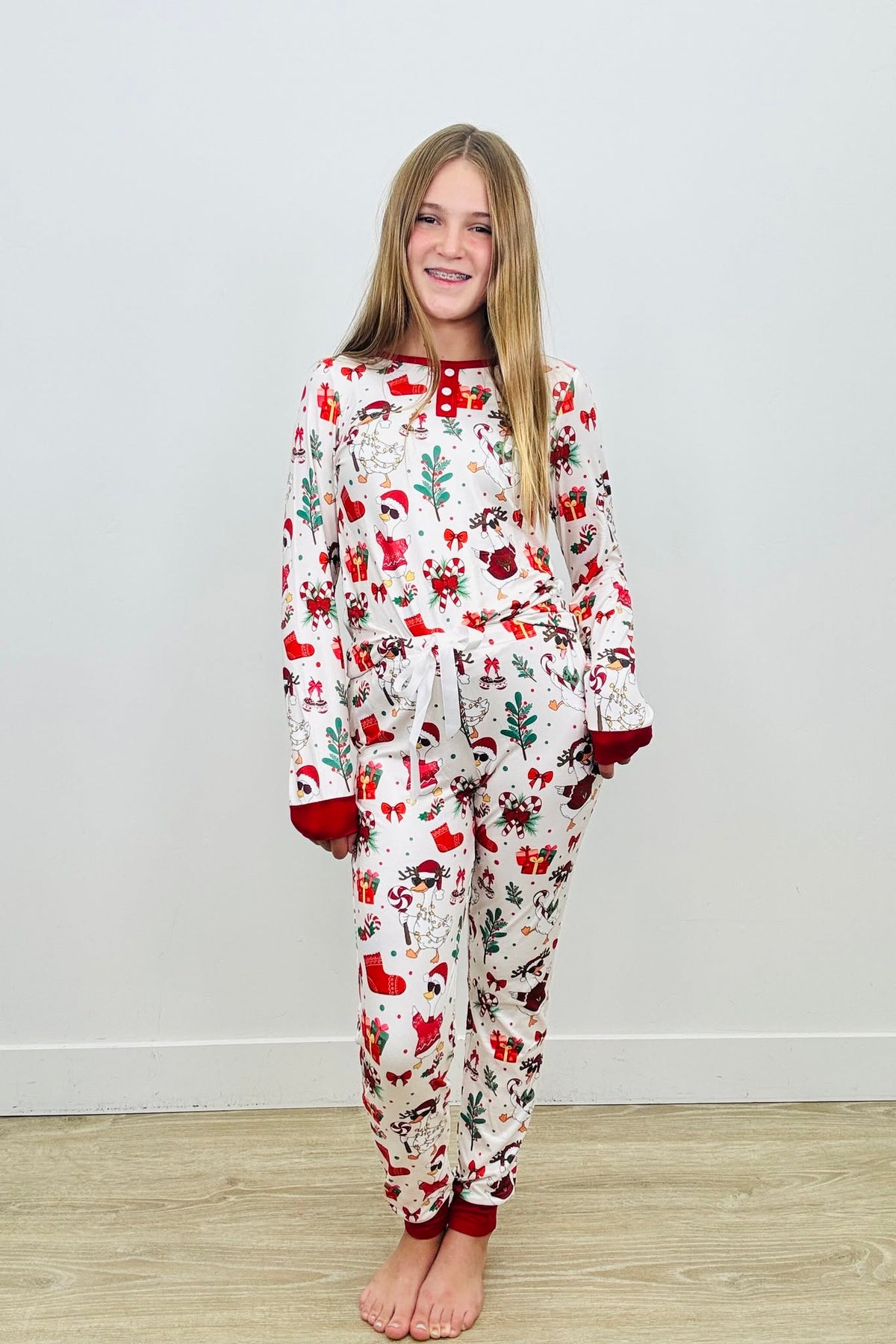 *PREORDER* MOMMY & ME PAJAMA SETS - FESTIVE GEESE