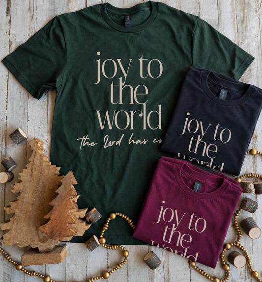 *PREORDER* Joy to the World TEE - THREE COLORS