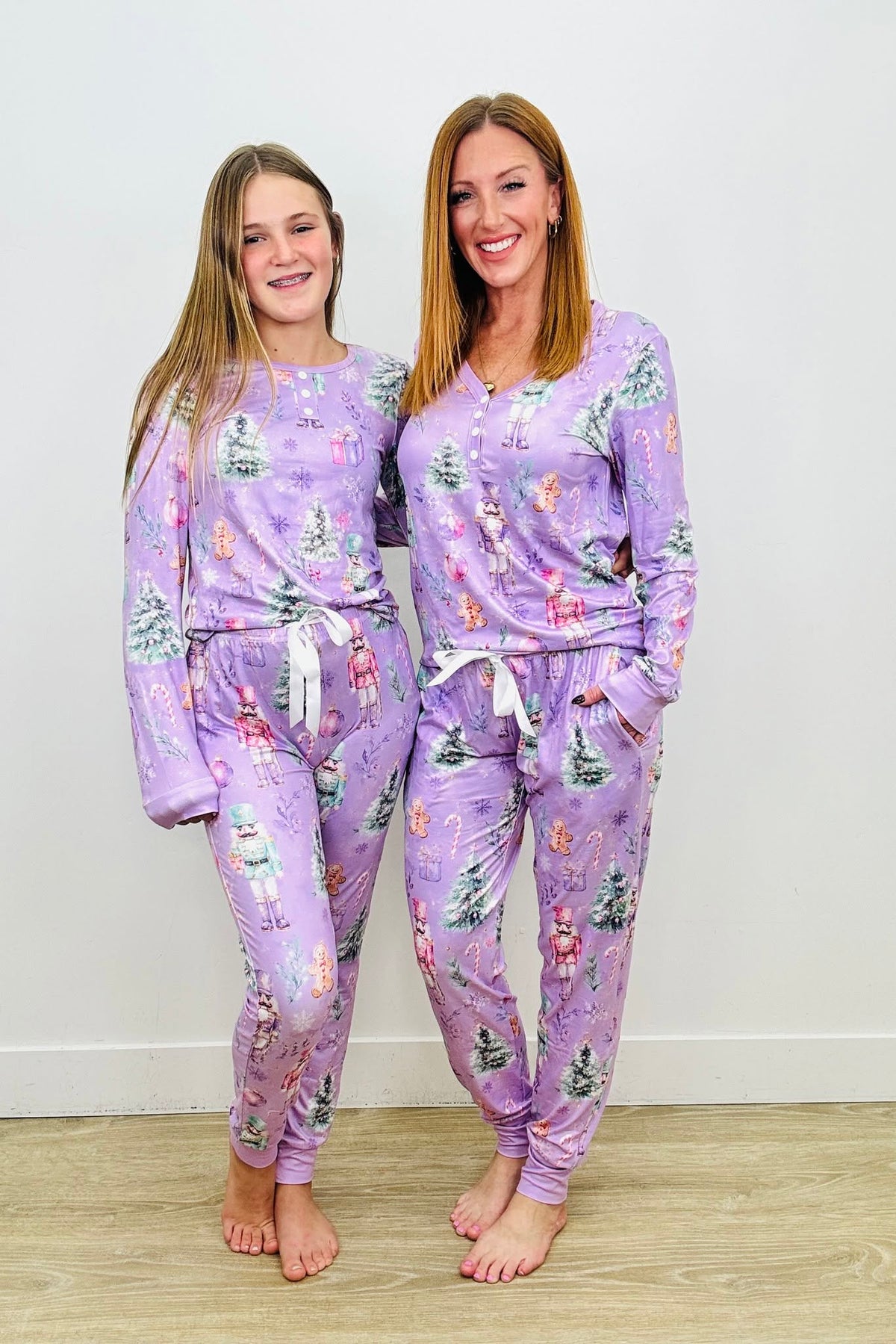 *PREORDER* MOMMY & ME PAJAMA SETS - PURPLE NUTCRACKER
