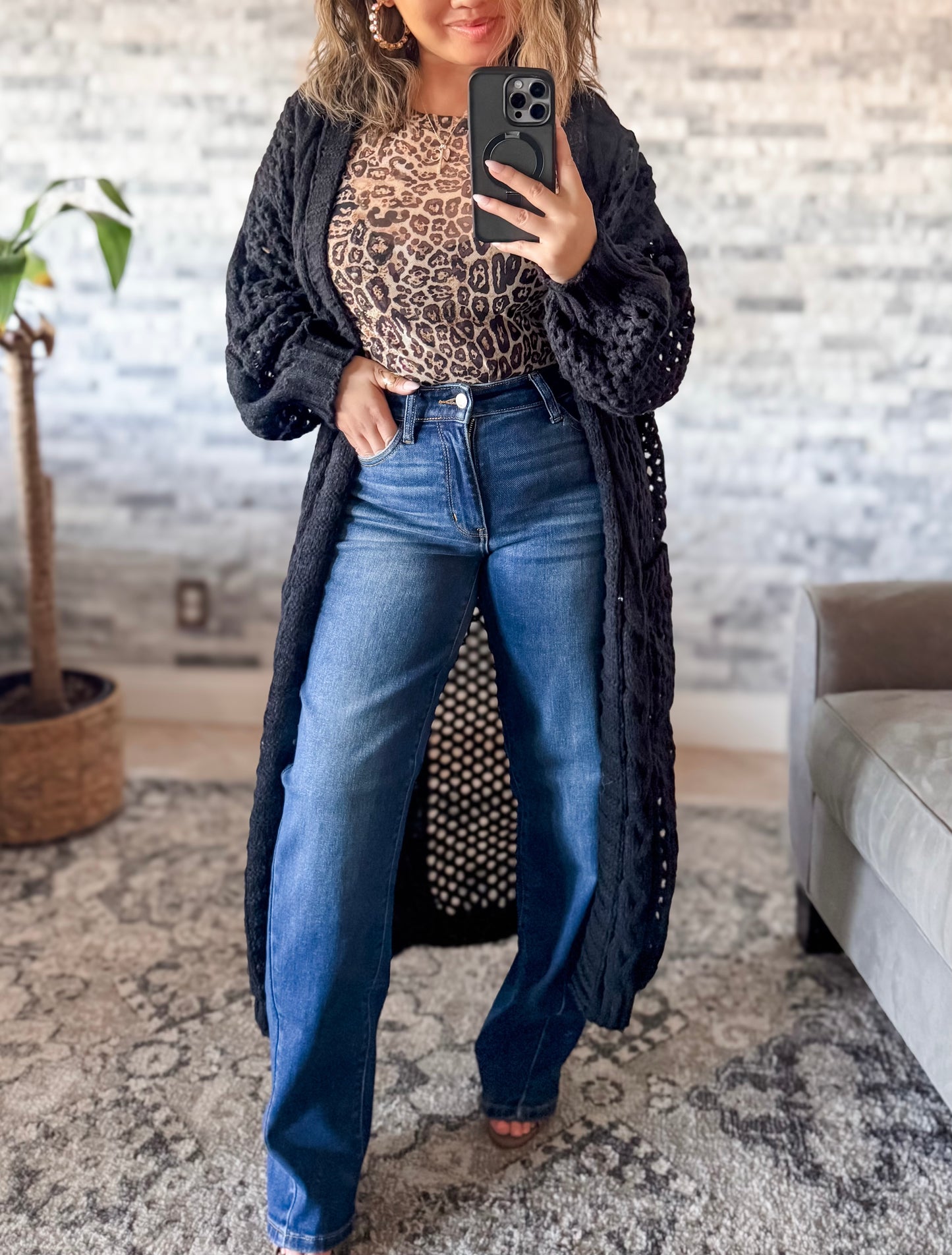 JUDY BLUE SLANTED SIDE SEAM STRAIGHT LEG JEANS