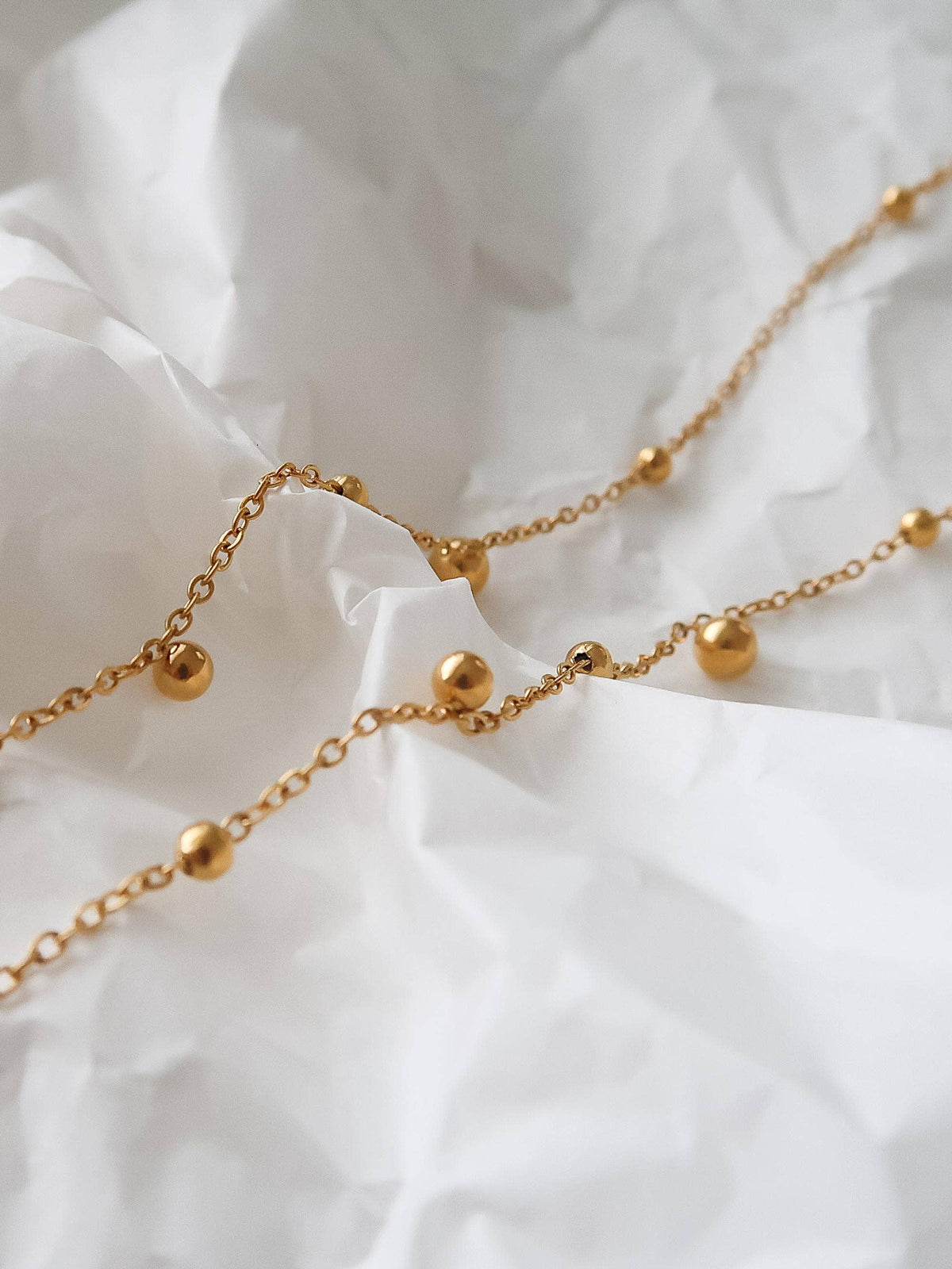 Brisse Gold Plated Beaded Y Lariat Necklace