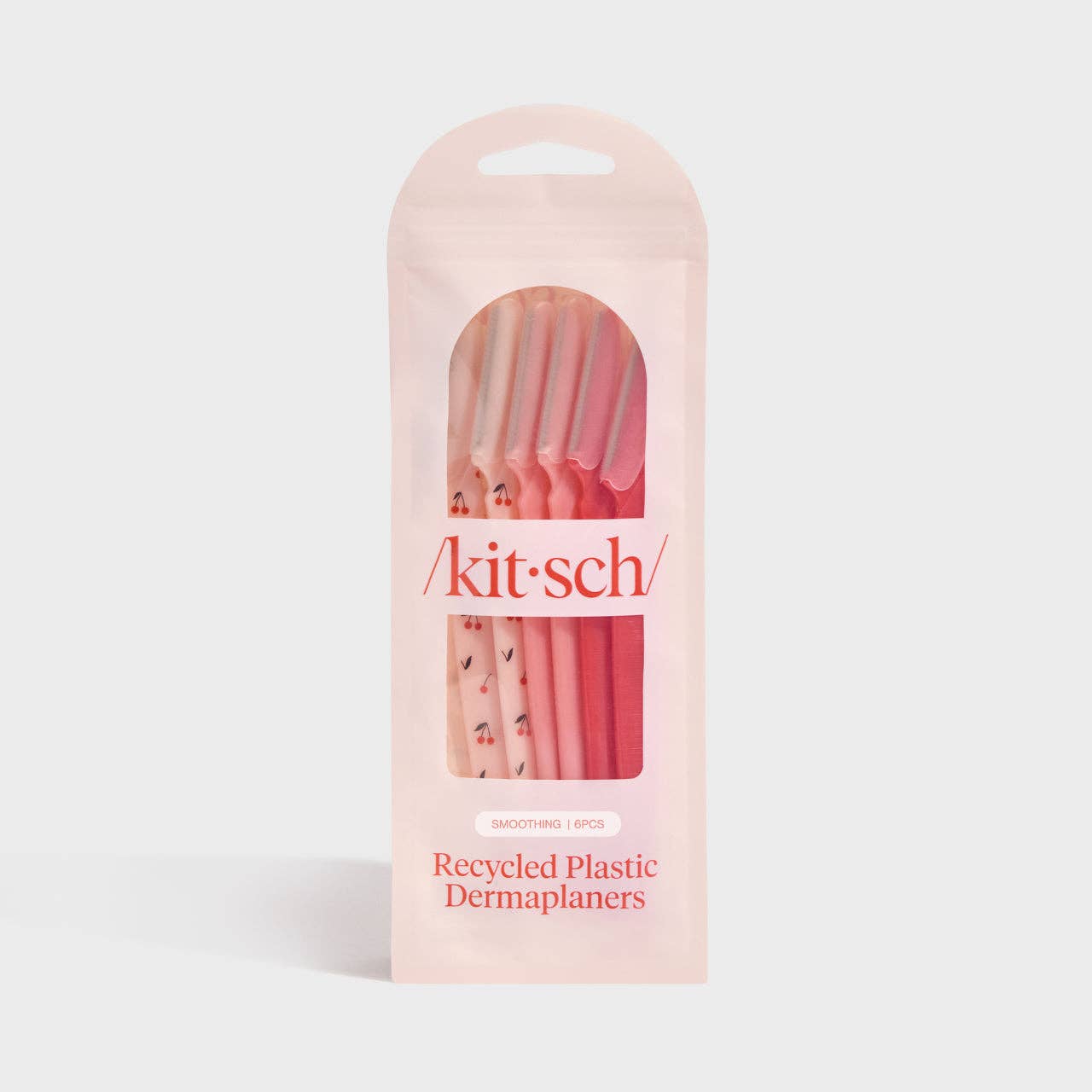 KITSCH CHERRY RECYCLED PLASTIC DERMAPLANERS - 6 PC SET
