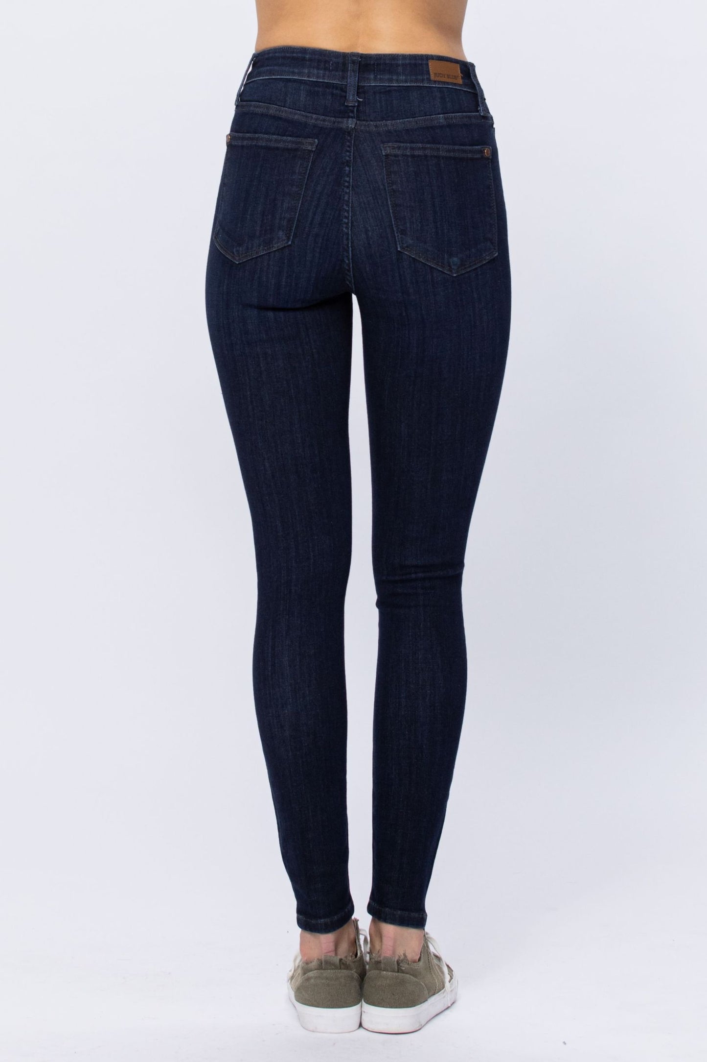 JUDY BLUE BUTTON FLY RESIN WASH BUTTON FLY SKINNY JEANS