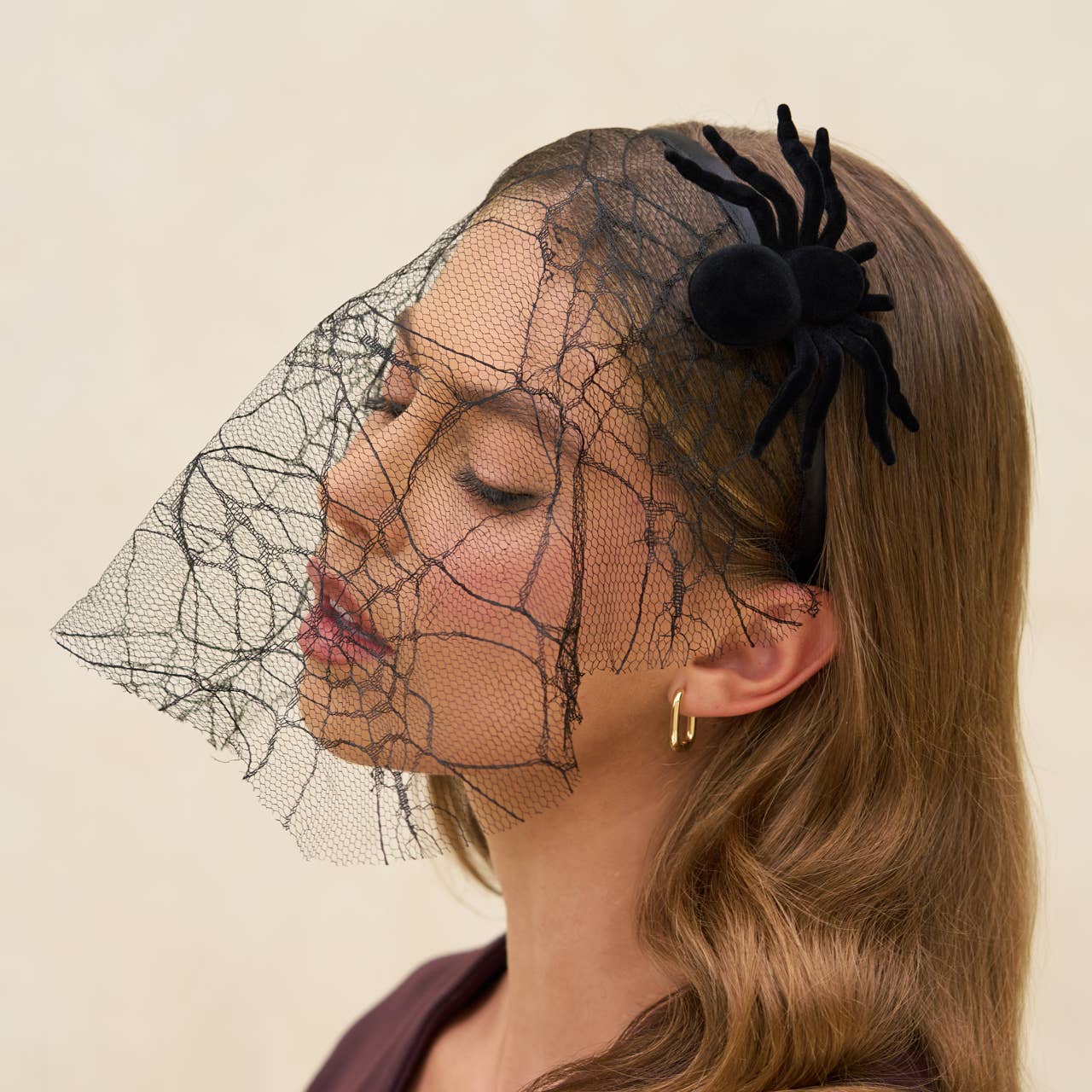 KITSCH VEIL HEADBAND - SPIDERWEB