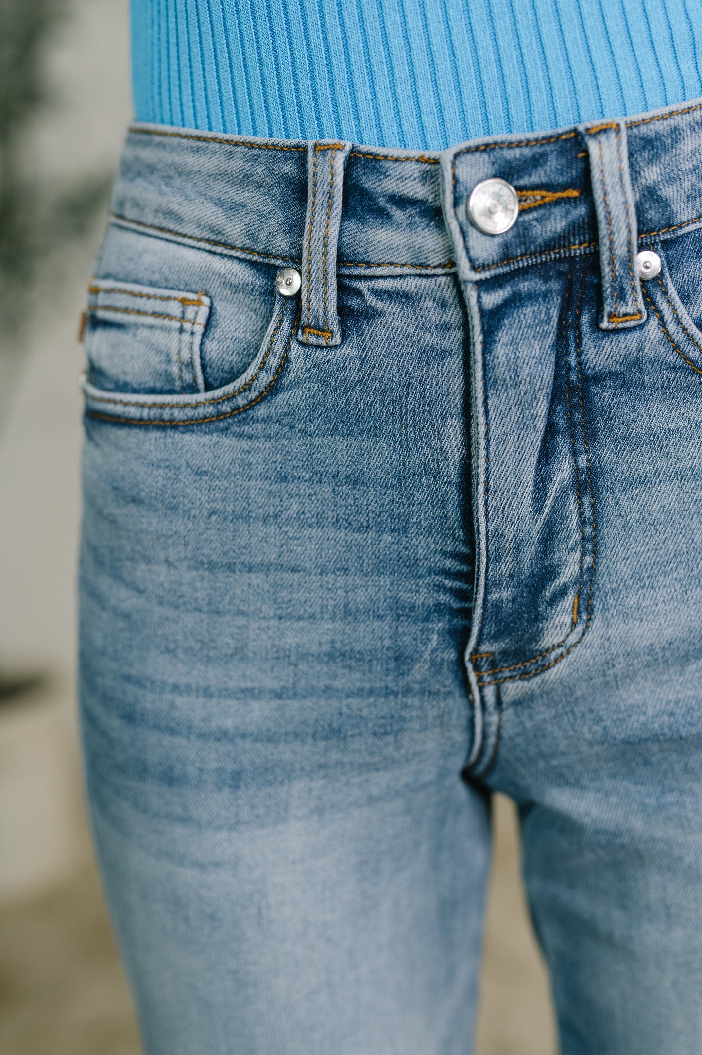 JUDY BLUE HIGH RISE ANKLE STRAIGHT JEAN
