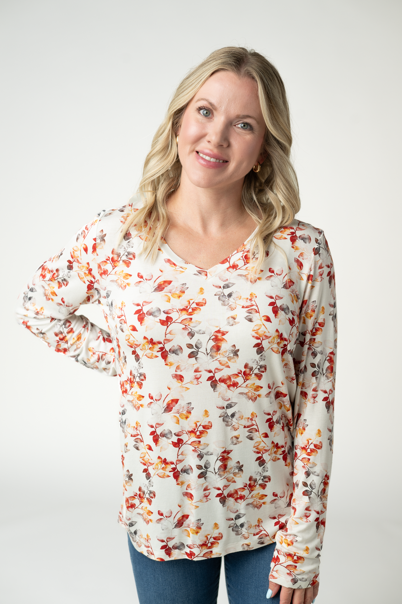 Larissa Long Sleeve - Autumn Watercolor