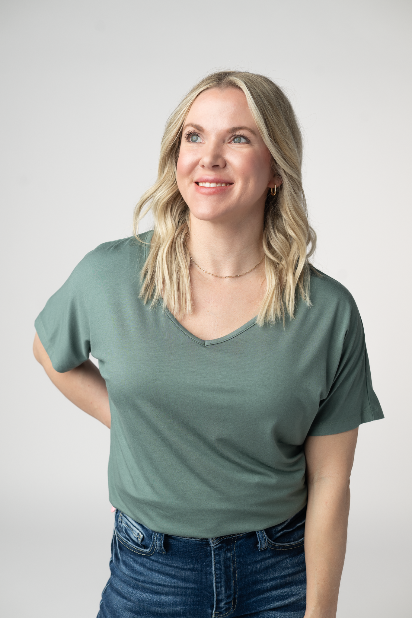 Chloe Cozy Top - Dusty Jade