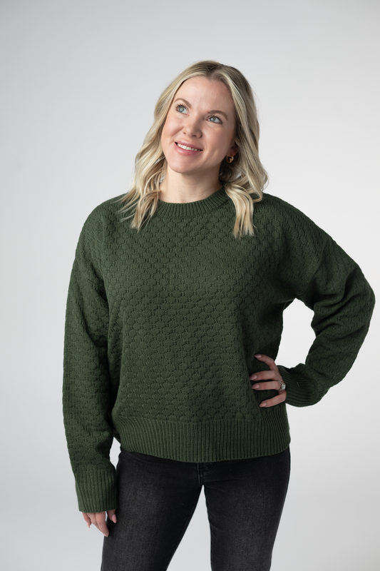 Gianna Pullover Sweater - Olive