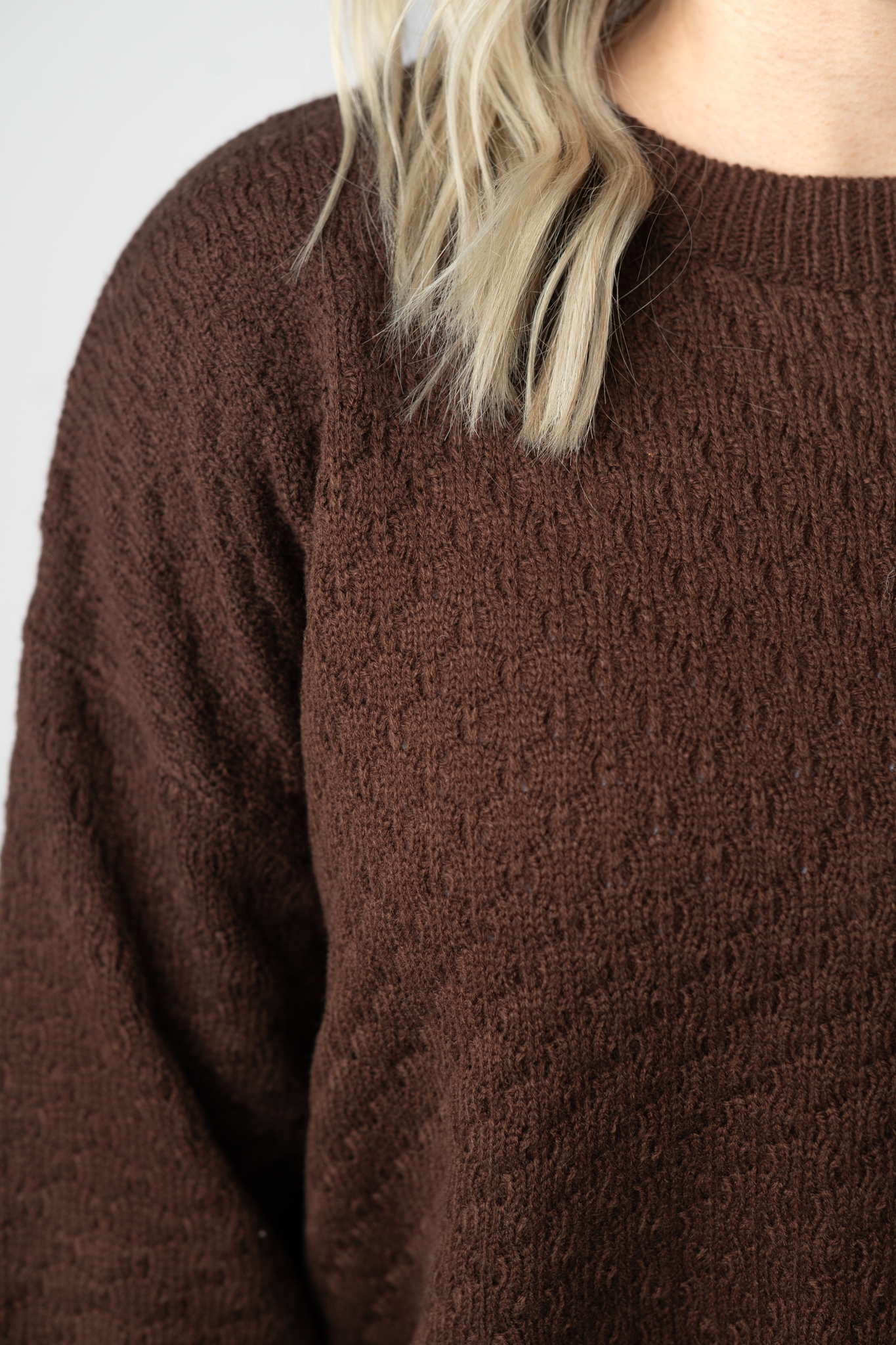Gianna Pullover Sweater - Brown