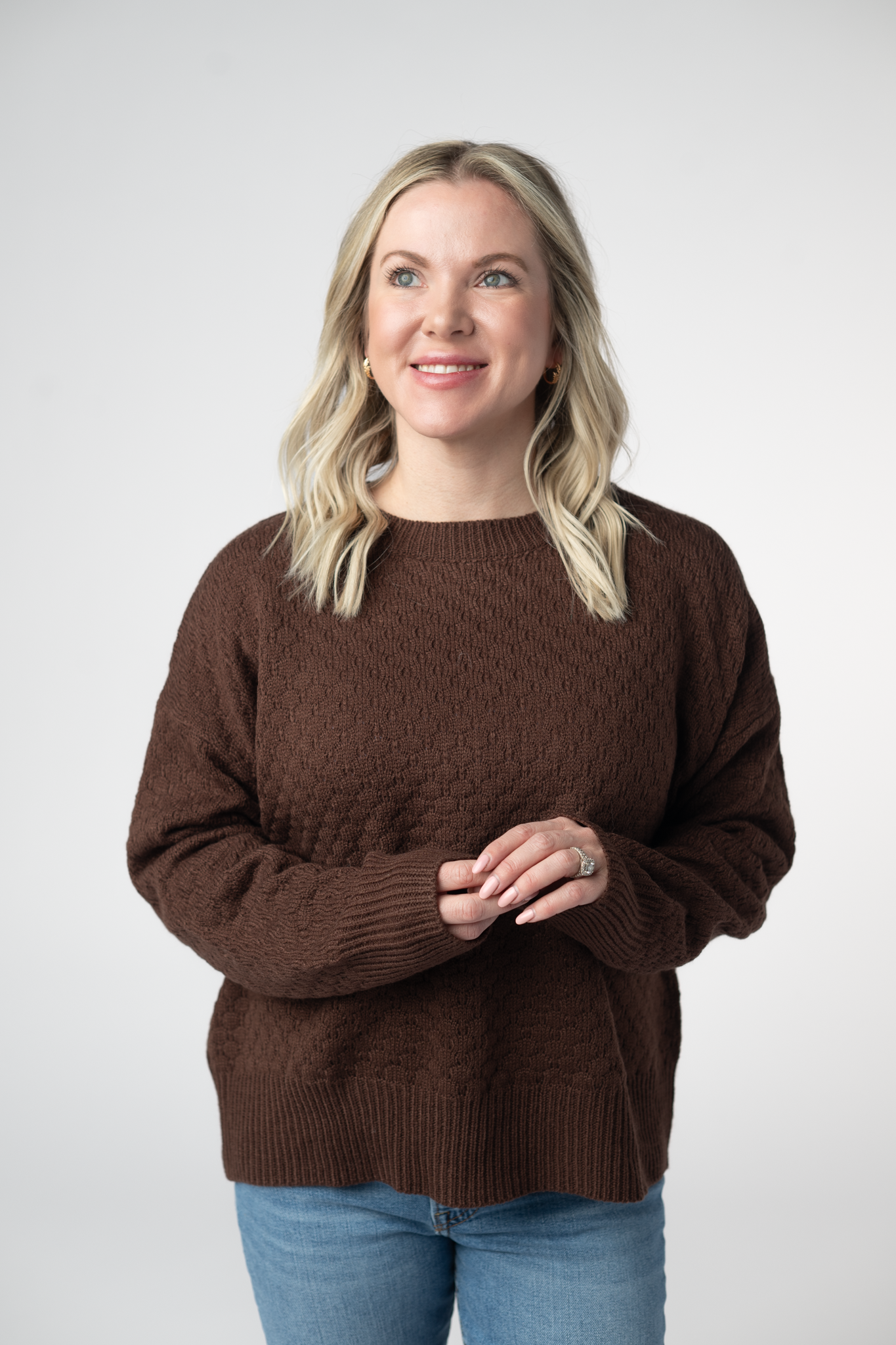 Gianna Pullover Sweater - Brown