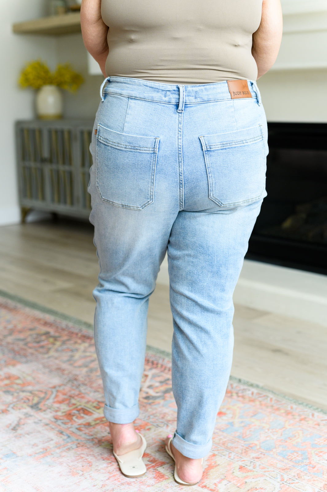 JUDY BLUE HIGH RISE VINTAGE WASH DENIM JOGGERS