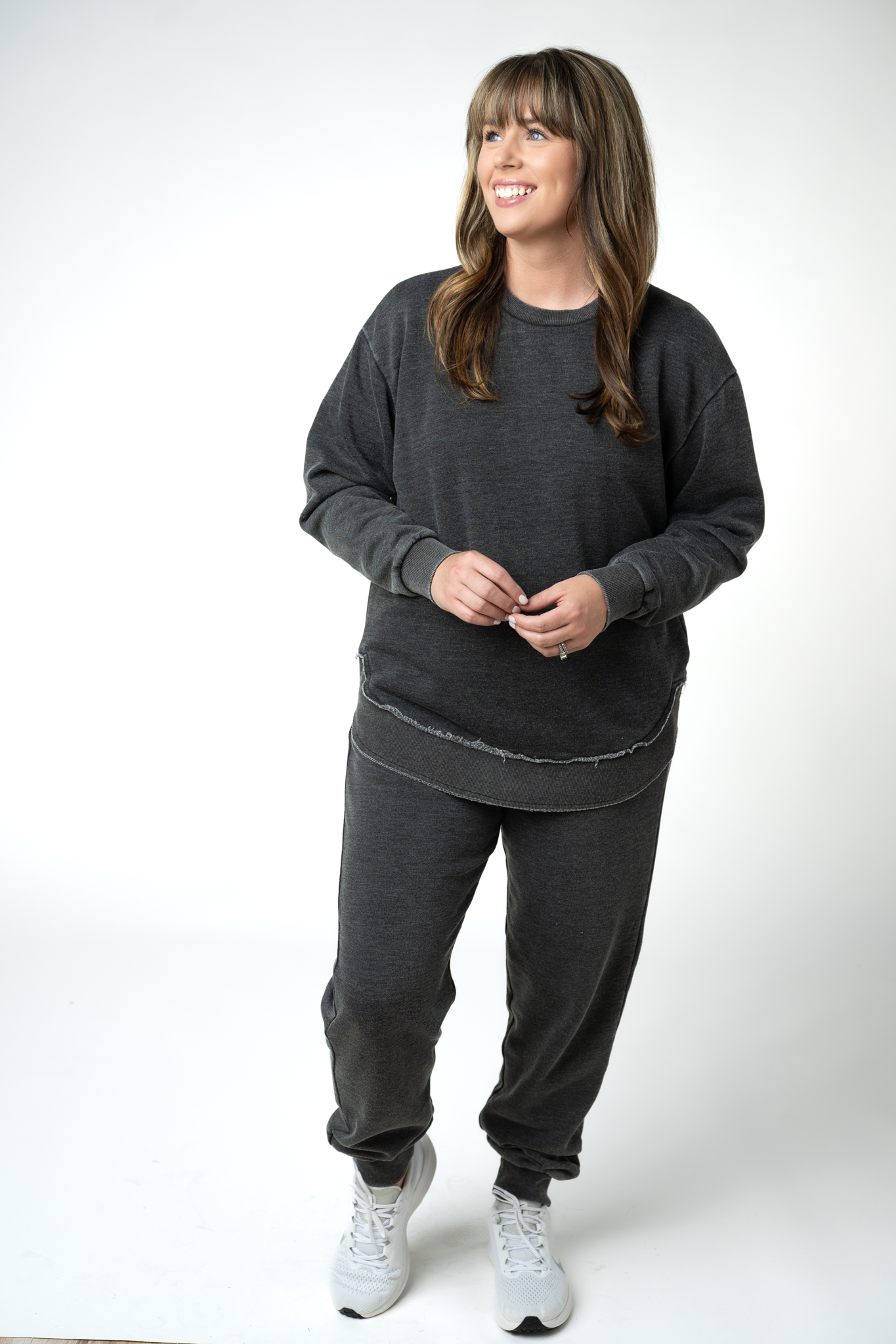 Vintage Wash Joggers - Black