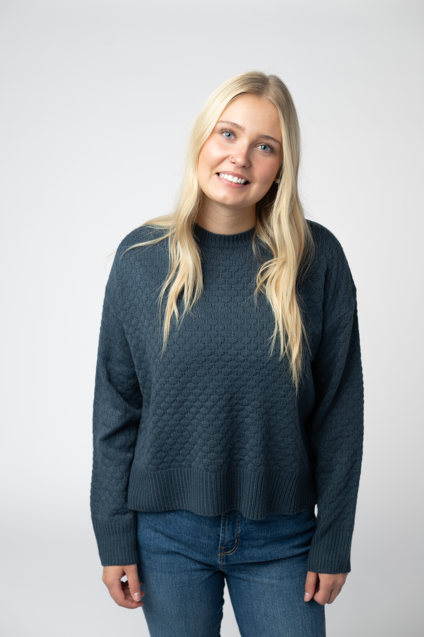 Gianna Pullover Sweater - Teal