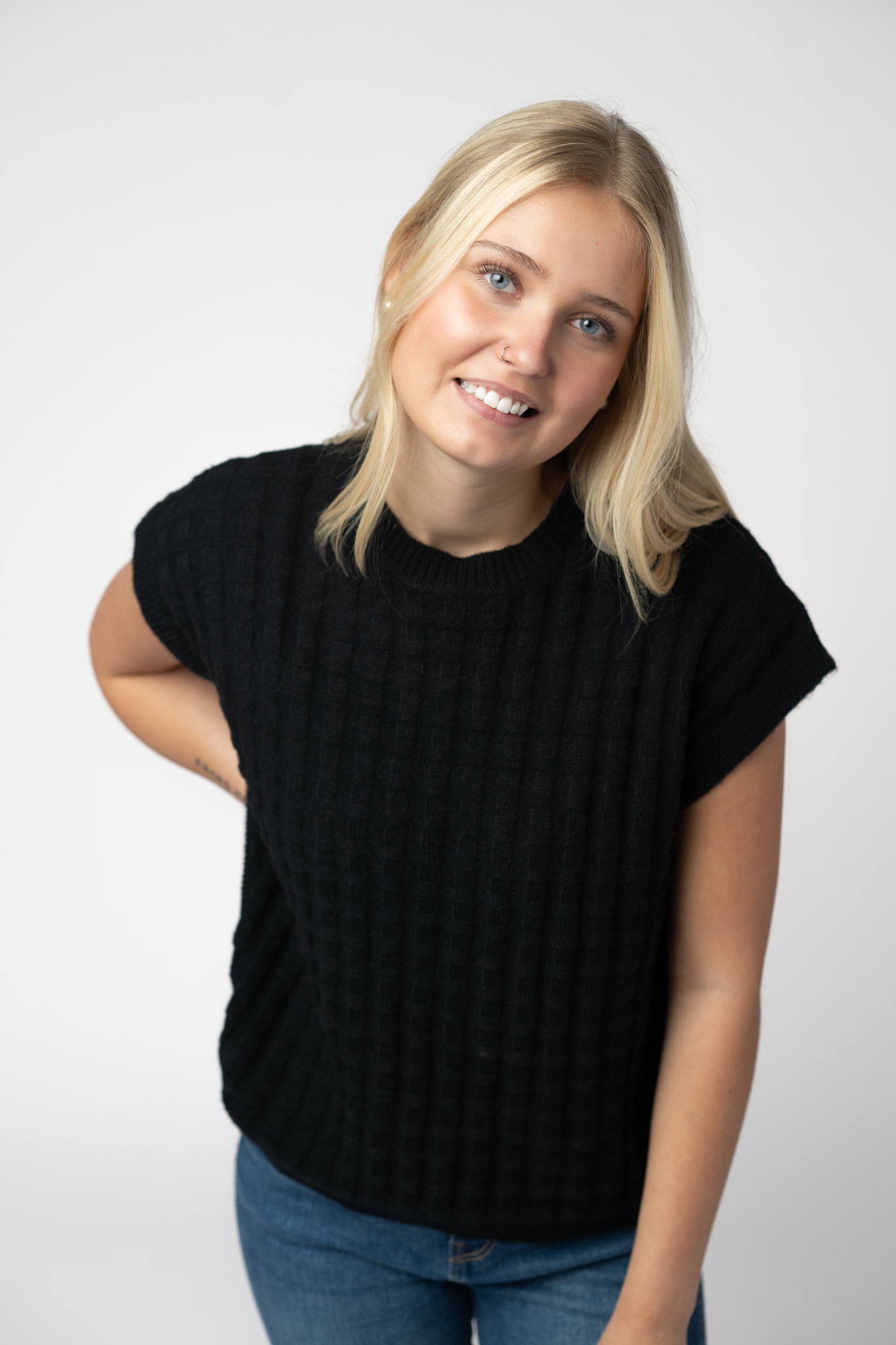 Kelly Knitted Top - Black
