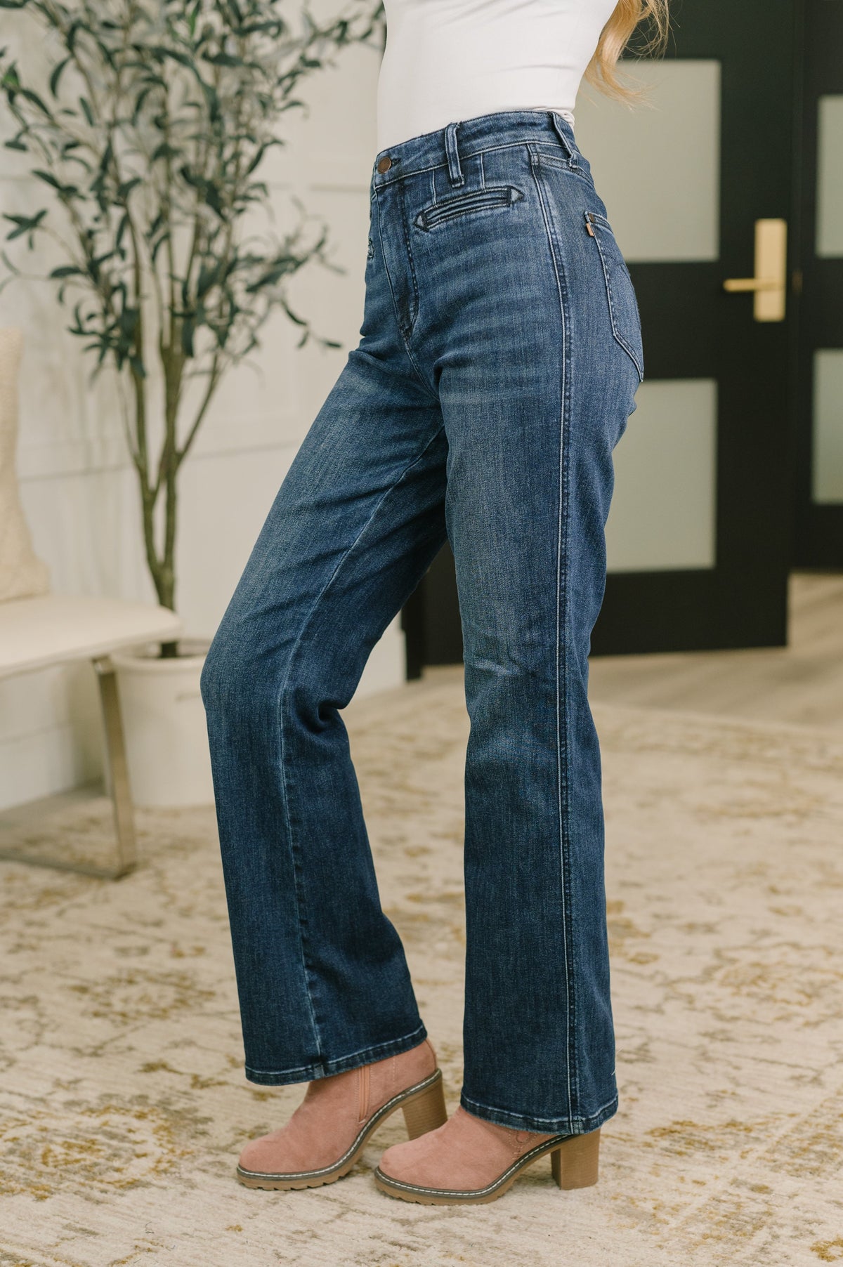 JUDY BLUE HIGH RISE BOOTCUT JEANS with WELT POCKETS