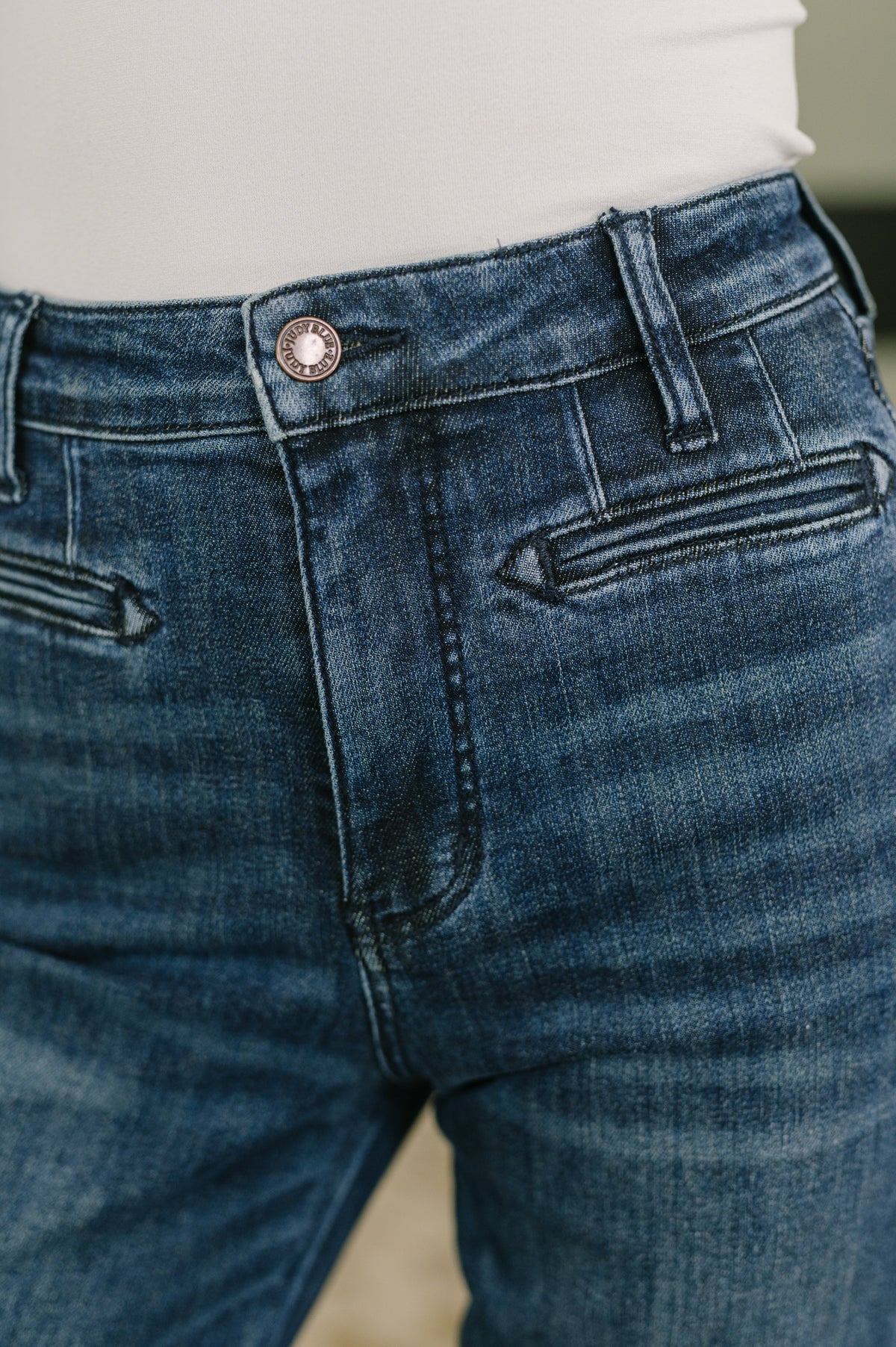 JUDY BLUE HIGH RISE BOOTCUT JEANS with WELT POCKETS