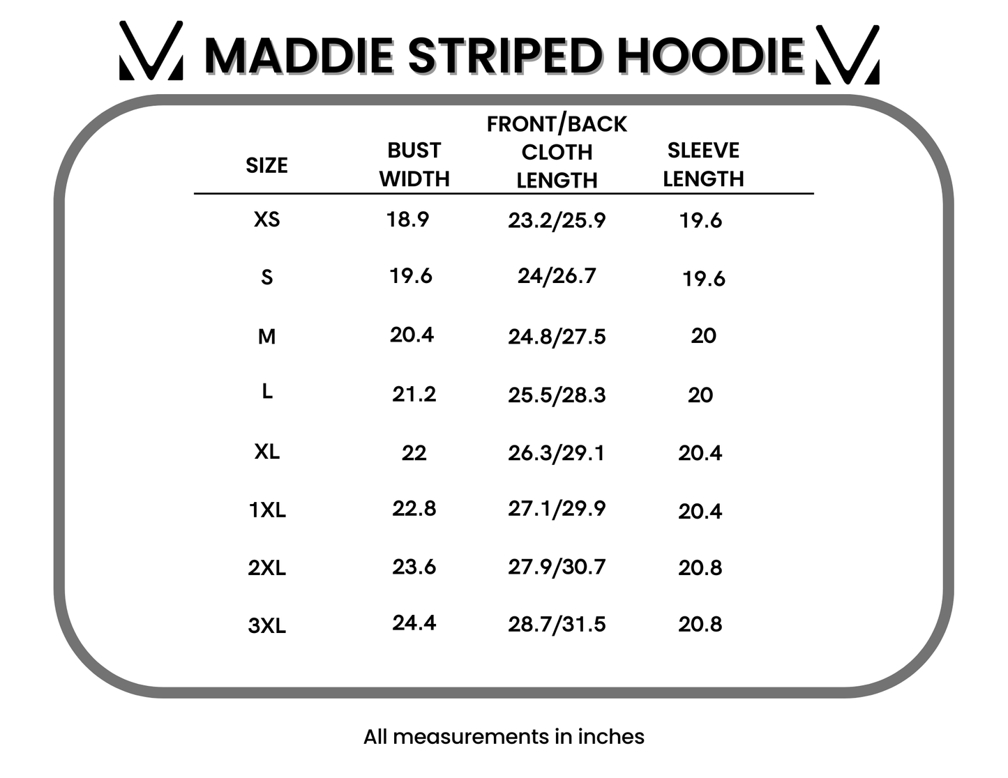 Maddie Striped Hoodie - Pumpkin Spice