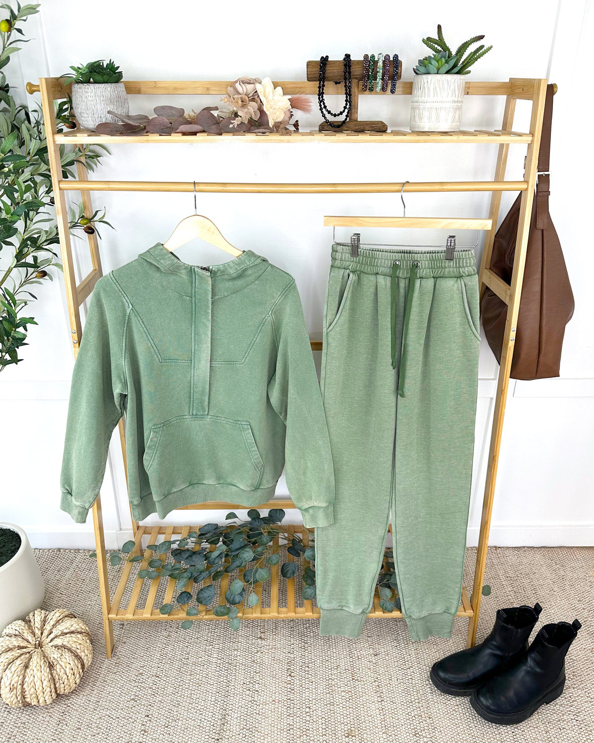 Ryker Vintage Wash Hoodie- Olive