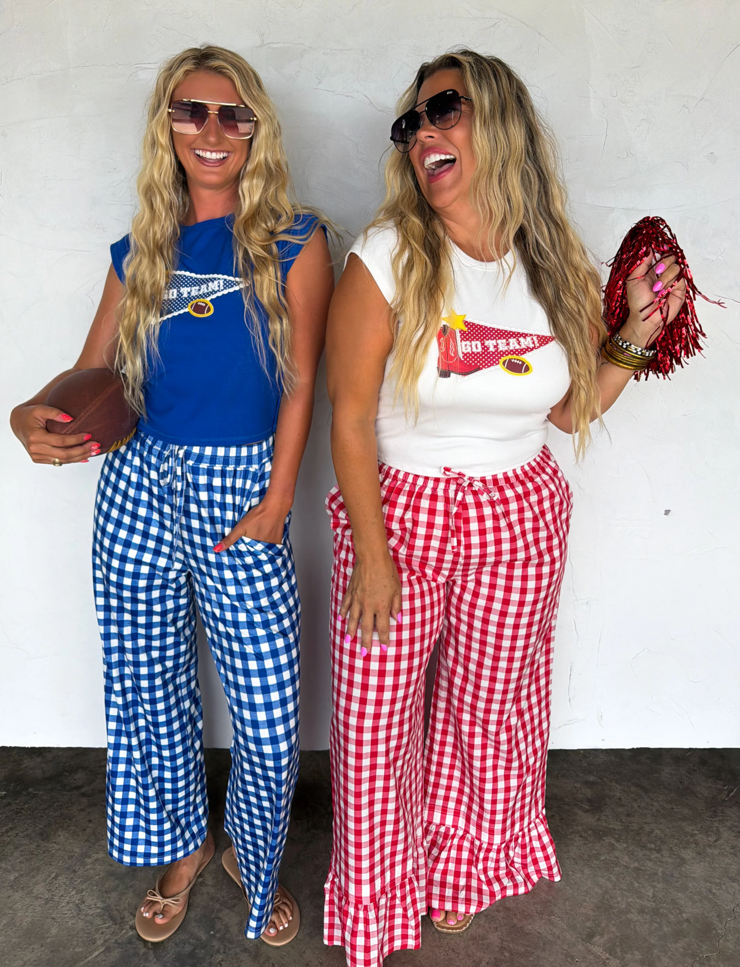 *PREORDER* DIXIE GINGHAM RUFFLE PANTS