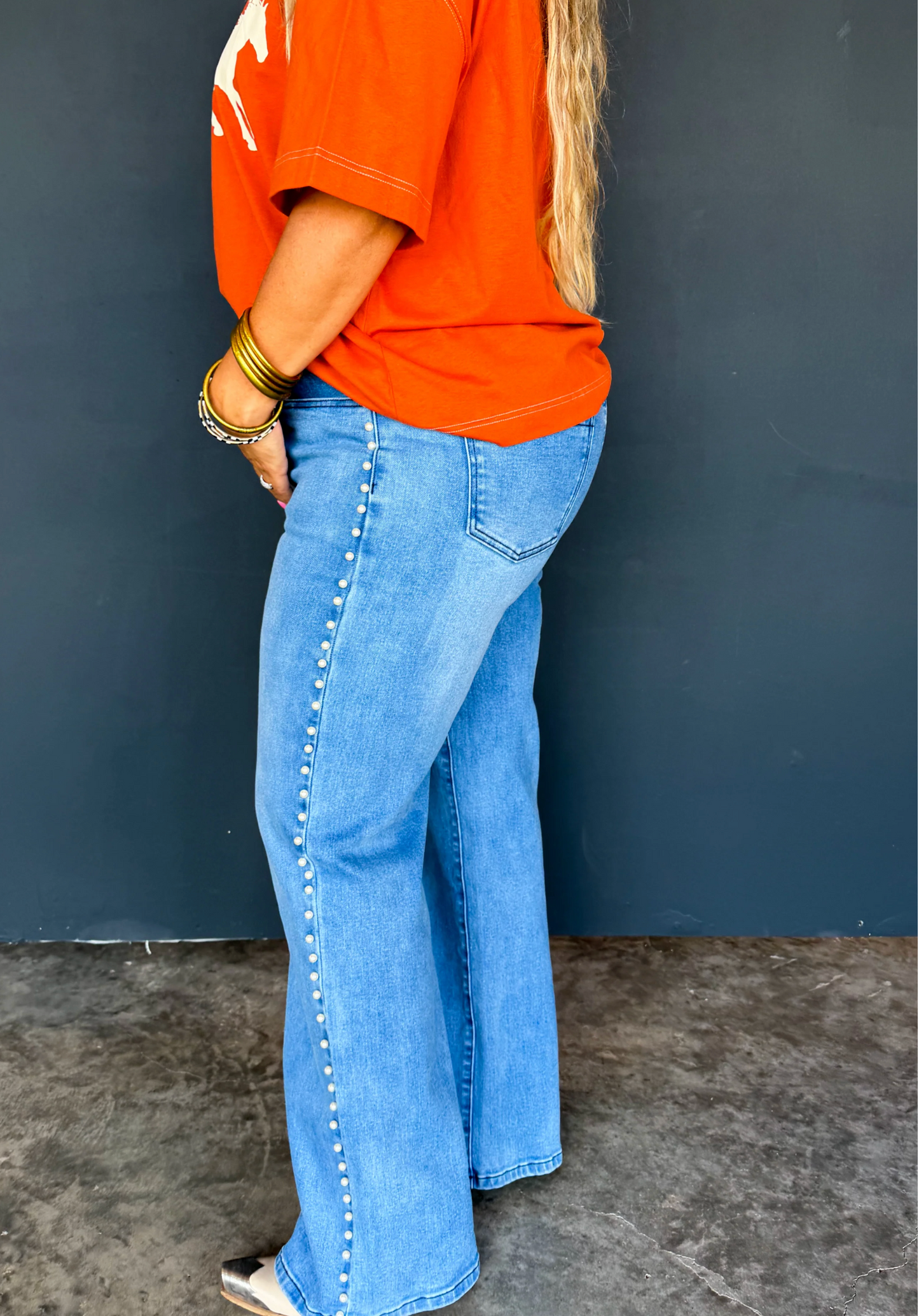 *PREORDER* UPTOWN PEARL DENIM JEANS