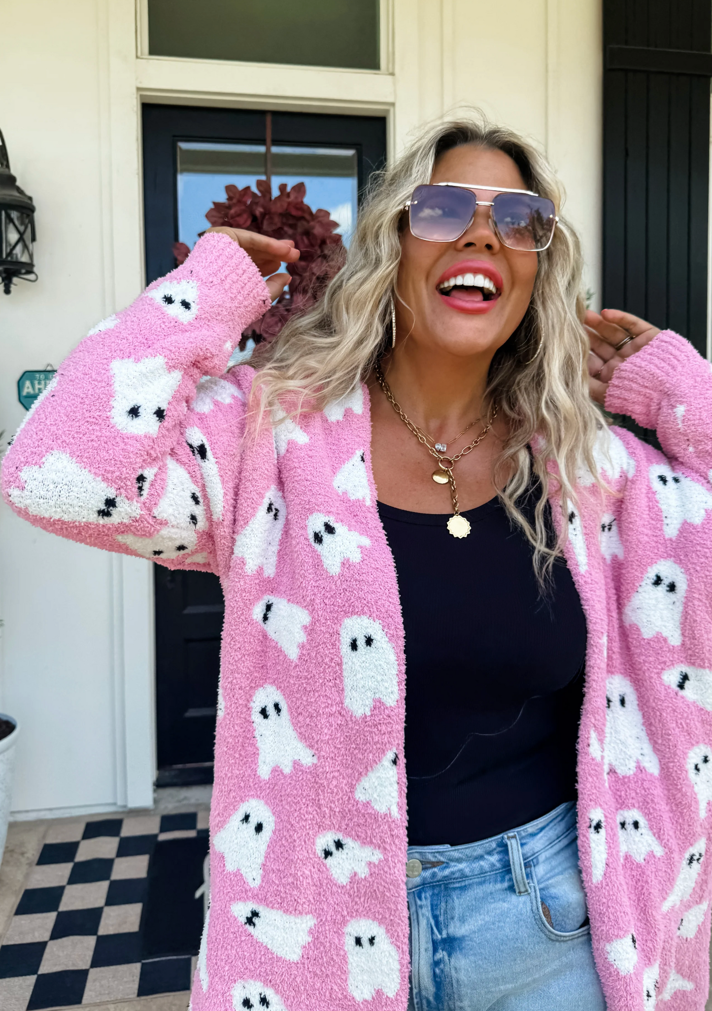 *PREORDER* PINK GHOST CLOUD CARDIGAN