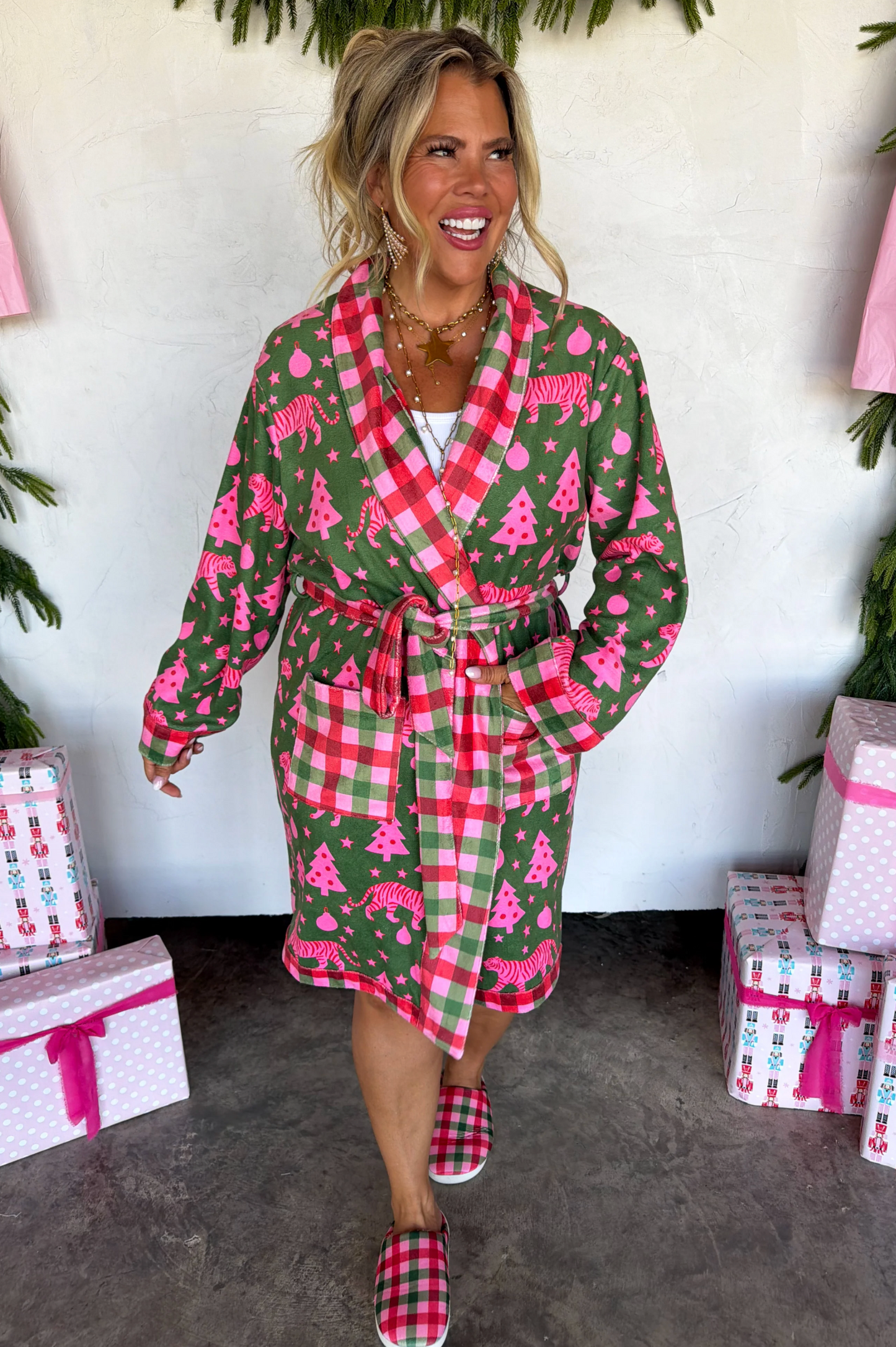 *PREORDER* HOLIDAY AT HOME ROBE - TWO COLORS
