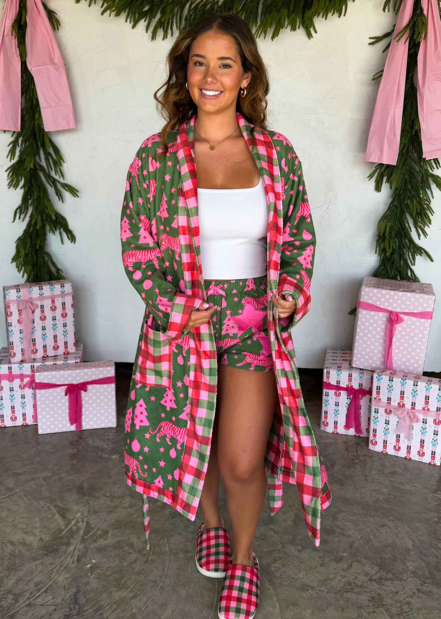 *PREORDER* HOLIDAY AT HOME ROBE - TWO COLORS