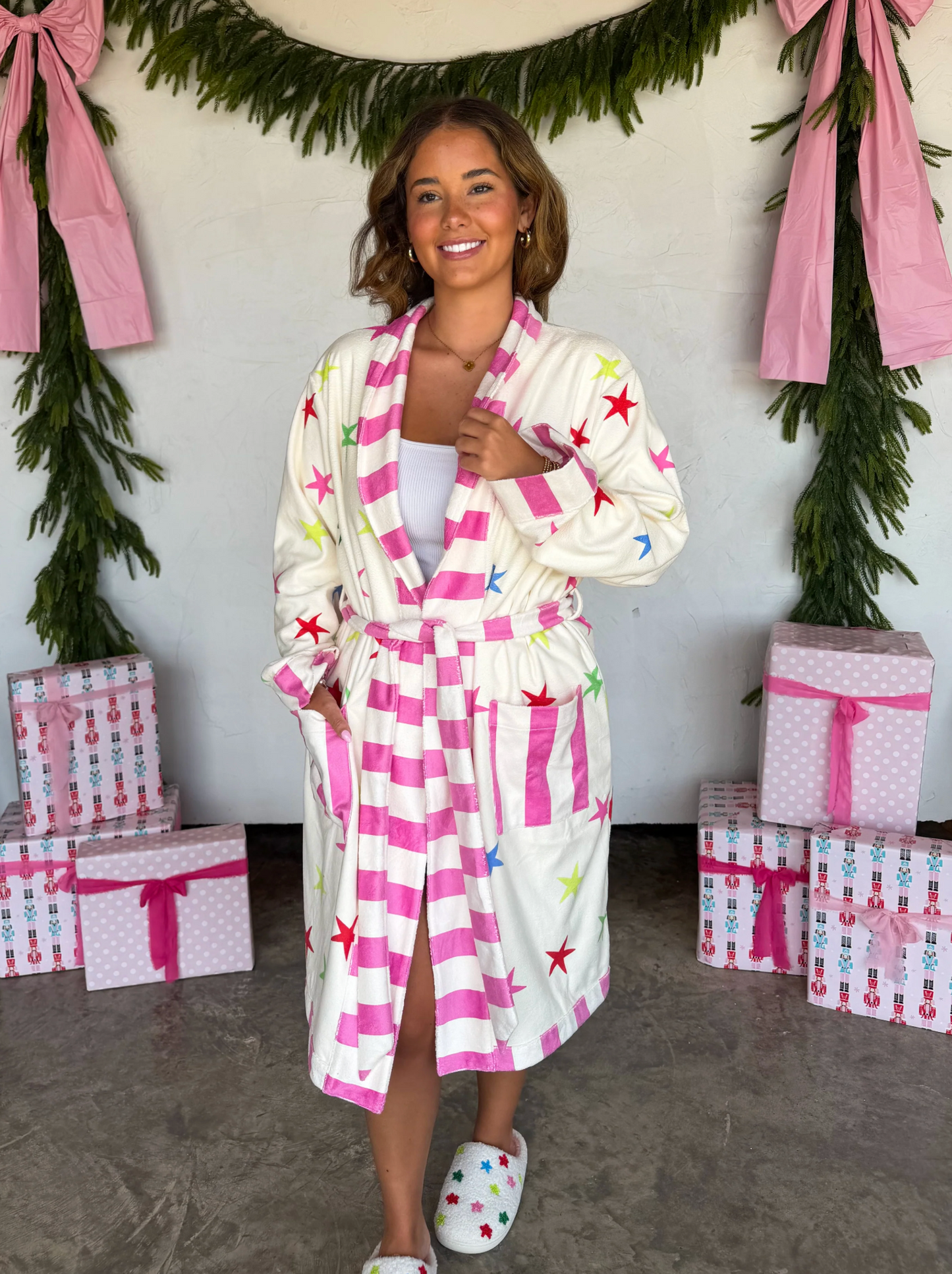 *PREORDER* HOLIDAY AT HOME ROBE - TWO COLORS