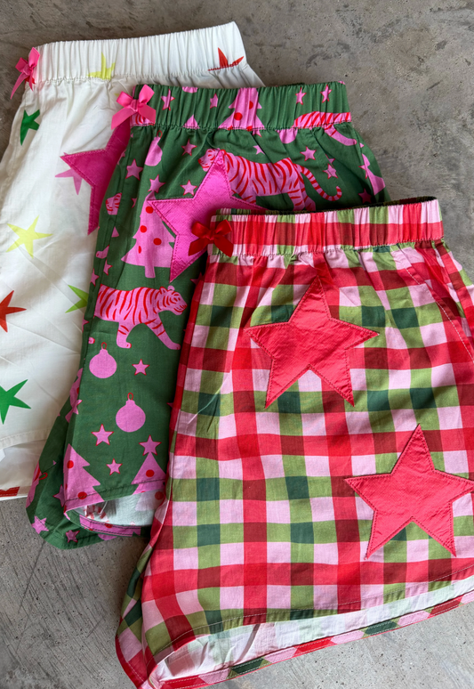 *PREORDER* ALL STAR HOLIDAY SHORTS - THREE COLORS