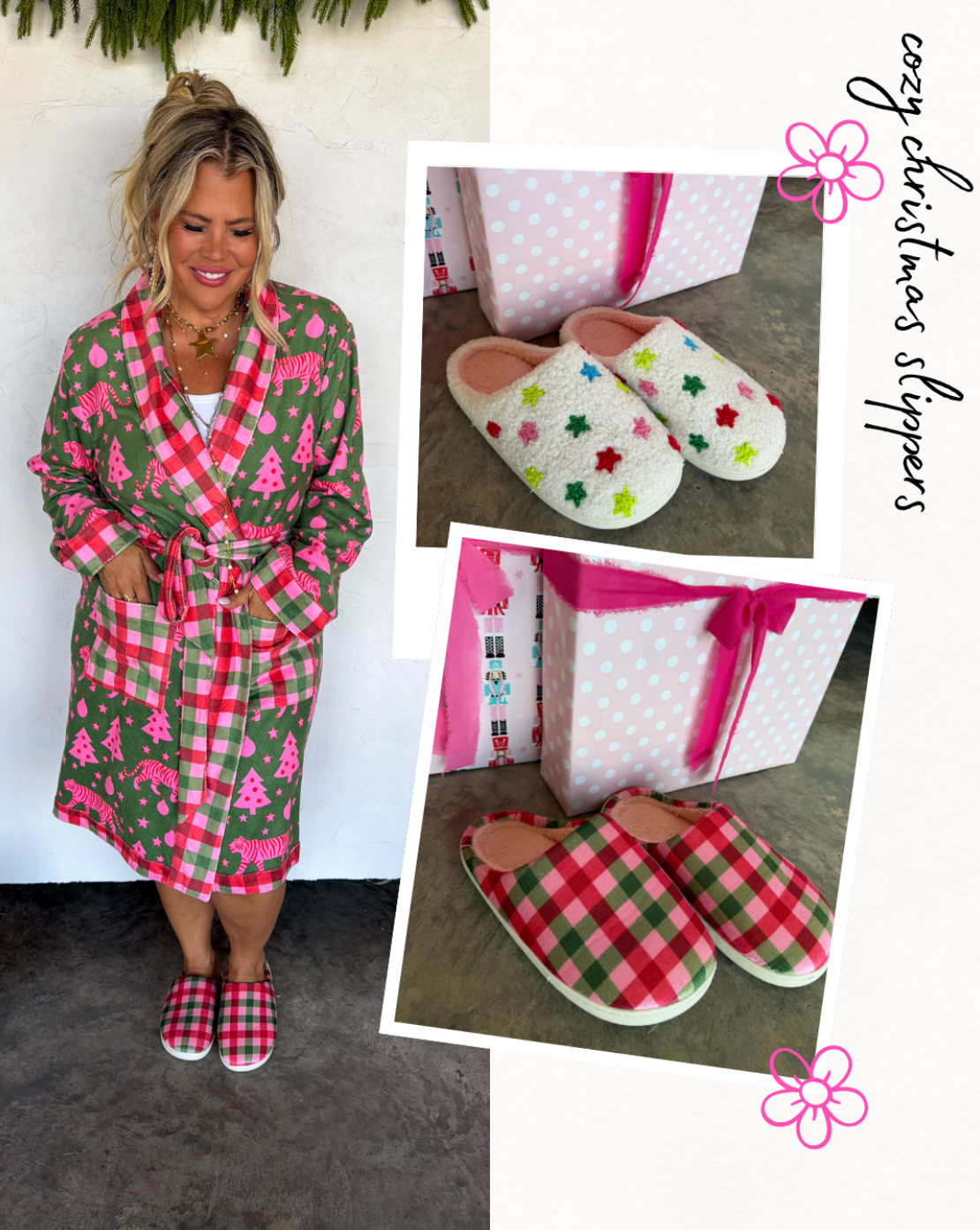 *PREORDER* COZY CHRISTMAS SLIPPERS - TWO COLORS