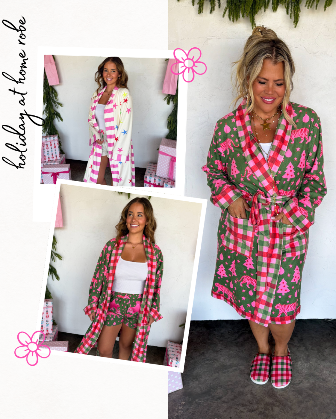 *PREORDER* HOLIDAY AT HOME ROBE - TWO COLORS