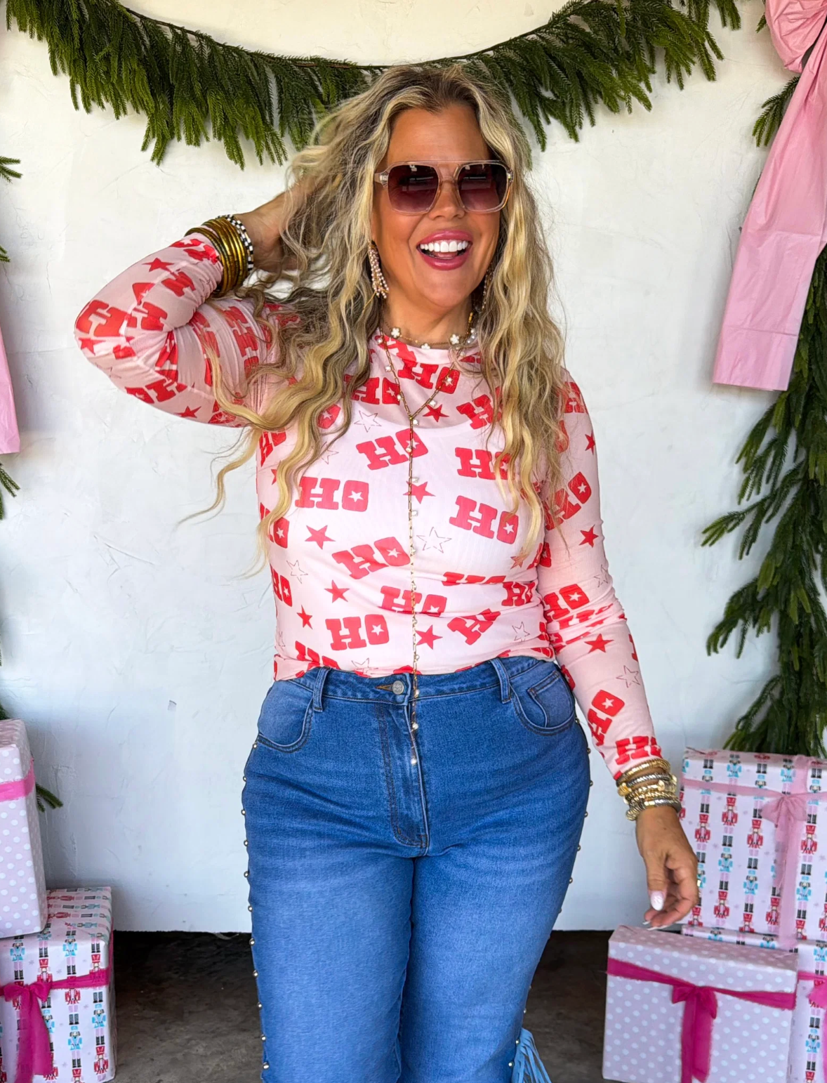 *PREORDER* MERRY MESHMAS TOPS - FIVE COLORS