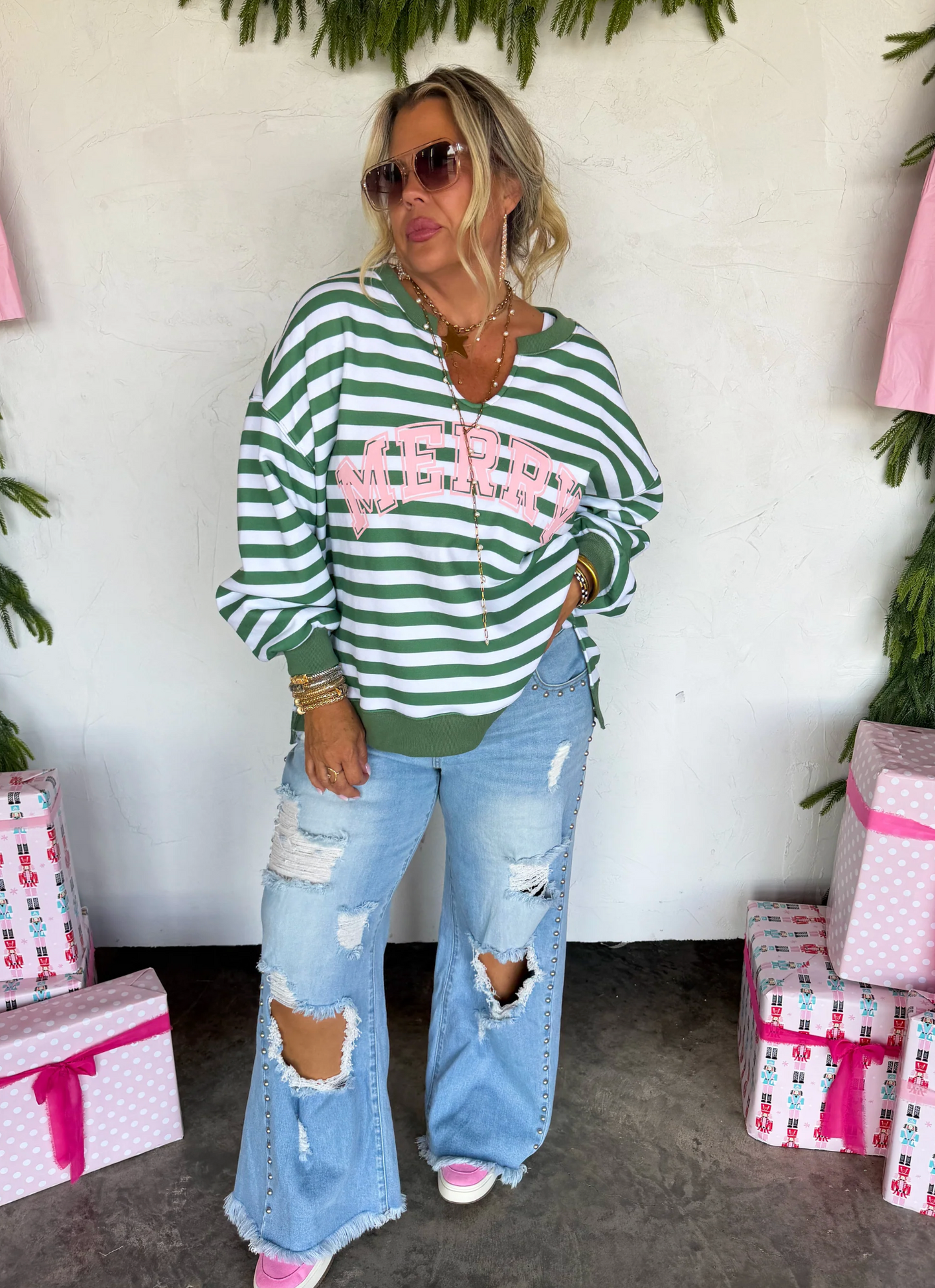 *PREORDER* JOLLY & MERRY OVERSIZED PULLOVER - THREE COLORS