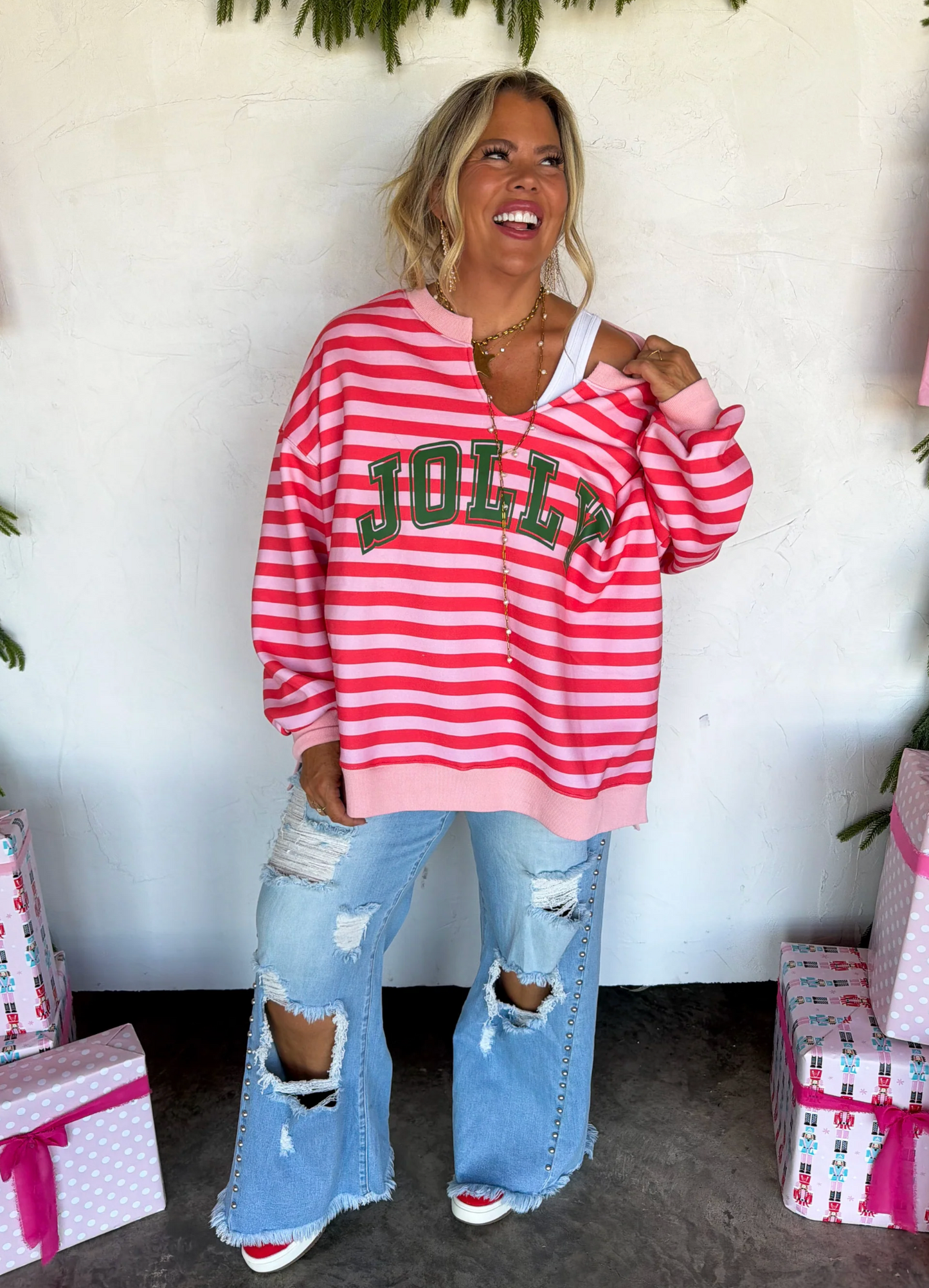 *PREORDER* JOLLY & MERRY OVERSIZED PULLOVER - THREE COLORS