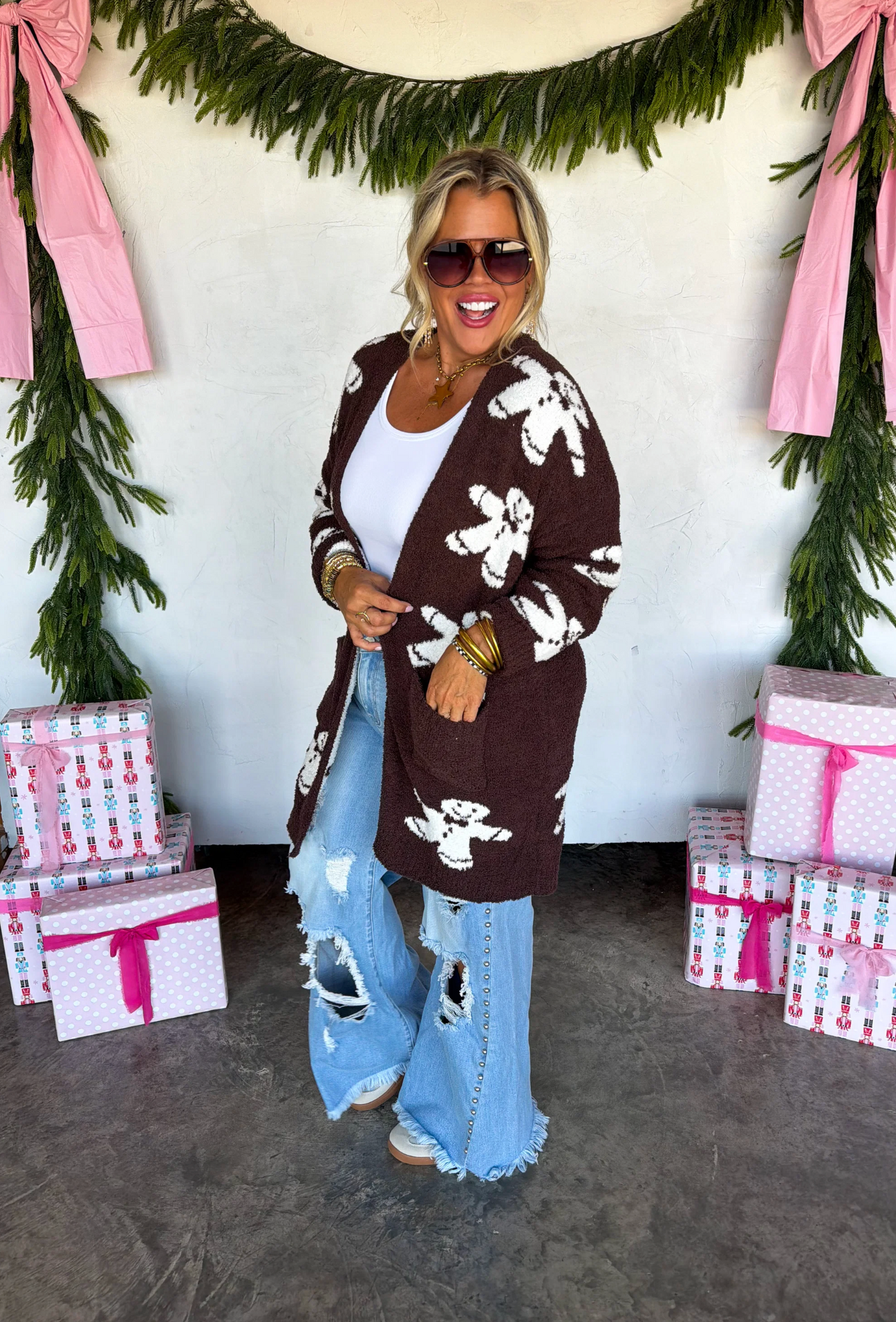*PREORDER* COZY CHRISTMAS CLOUD CARDIGAN - FIVE COLORS